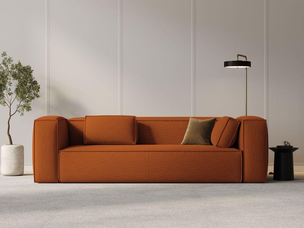 Sofa 4-osobowa MACKAY terracotta boucle Cosmopolitan Design Eye on Design
