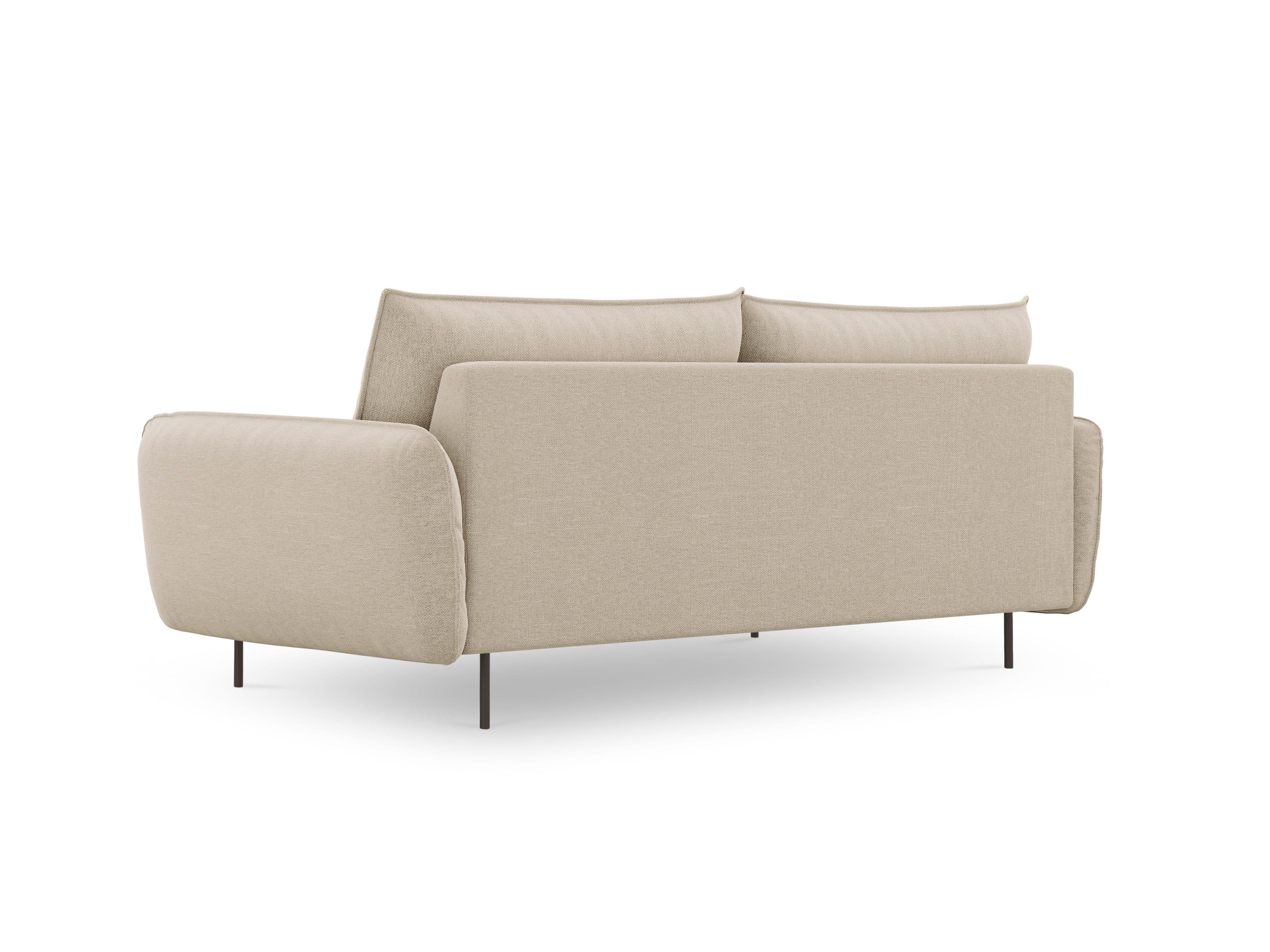 Sofa 4-osobowa VIENNA beżowy z czarną podstawą Cosmopolitan Design Eye on Design