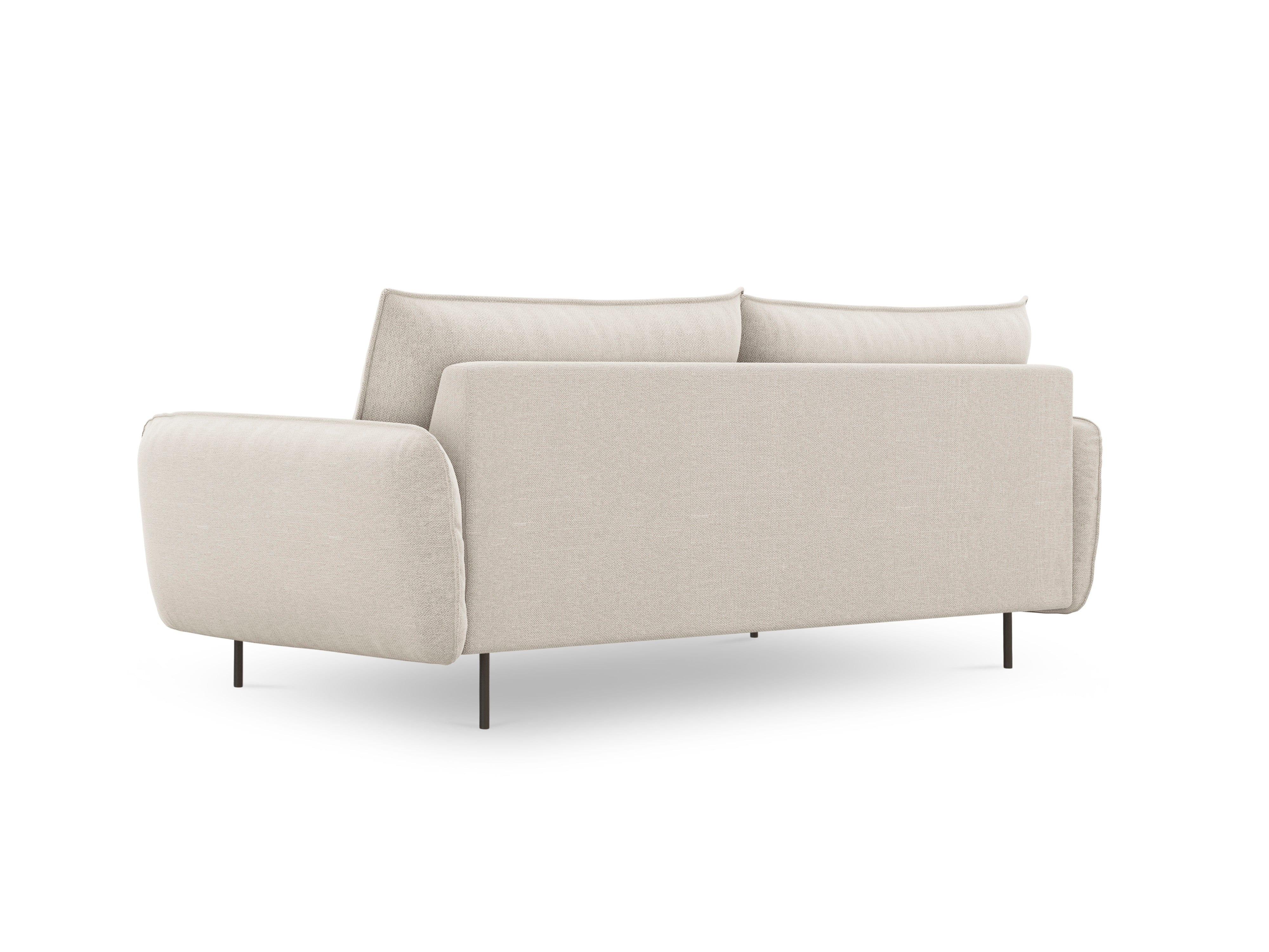 Sofa 4-osobowa VIENNA piaskowy z czarną podstawą Cosmopolitan Design Eye on Design