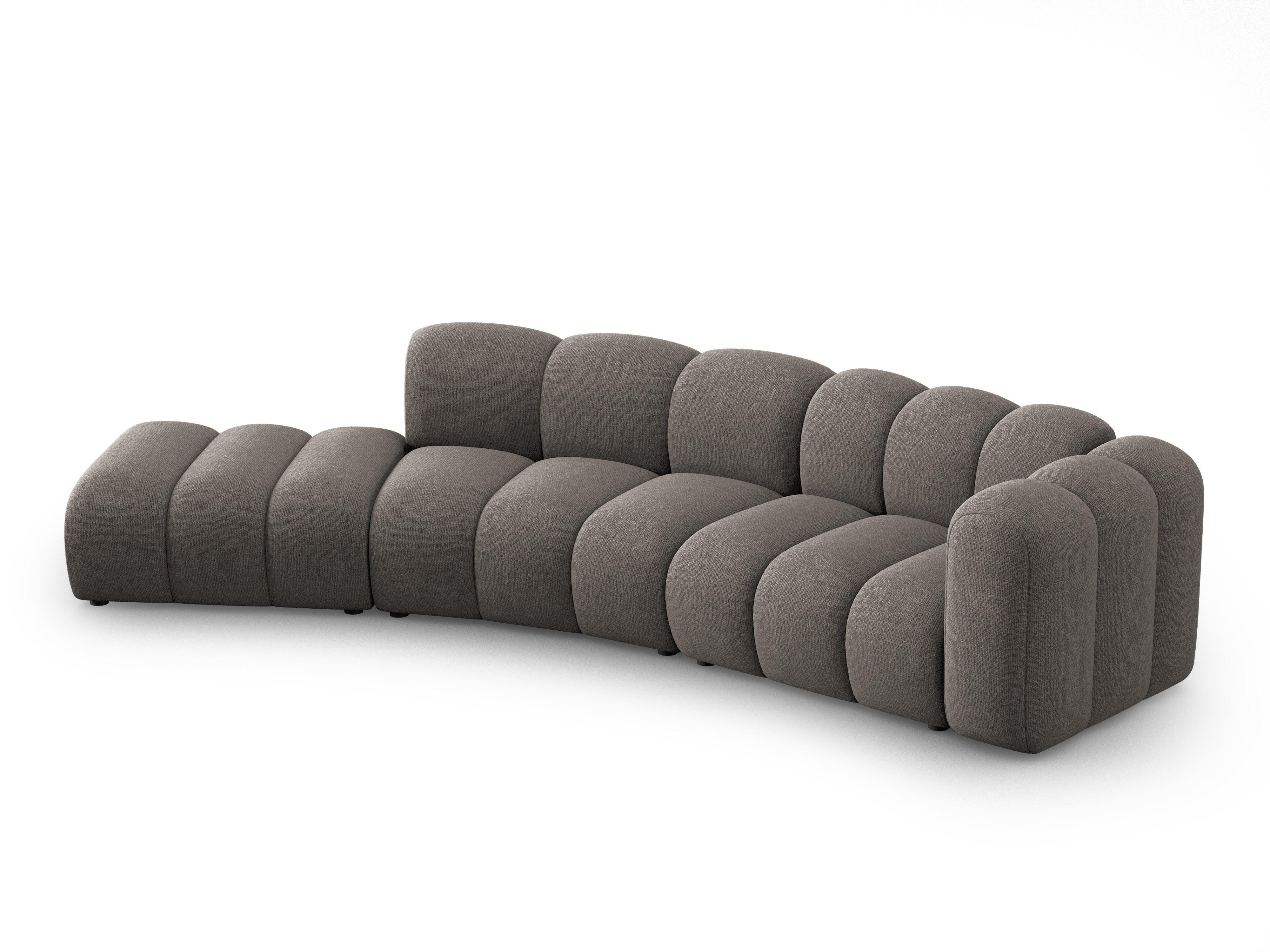 Sofa 5-osobowa lewostronna SKYLER szary szenil Interieurs 86 Eye on Design