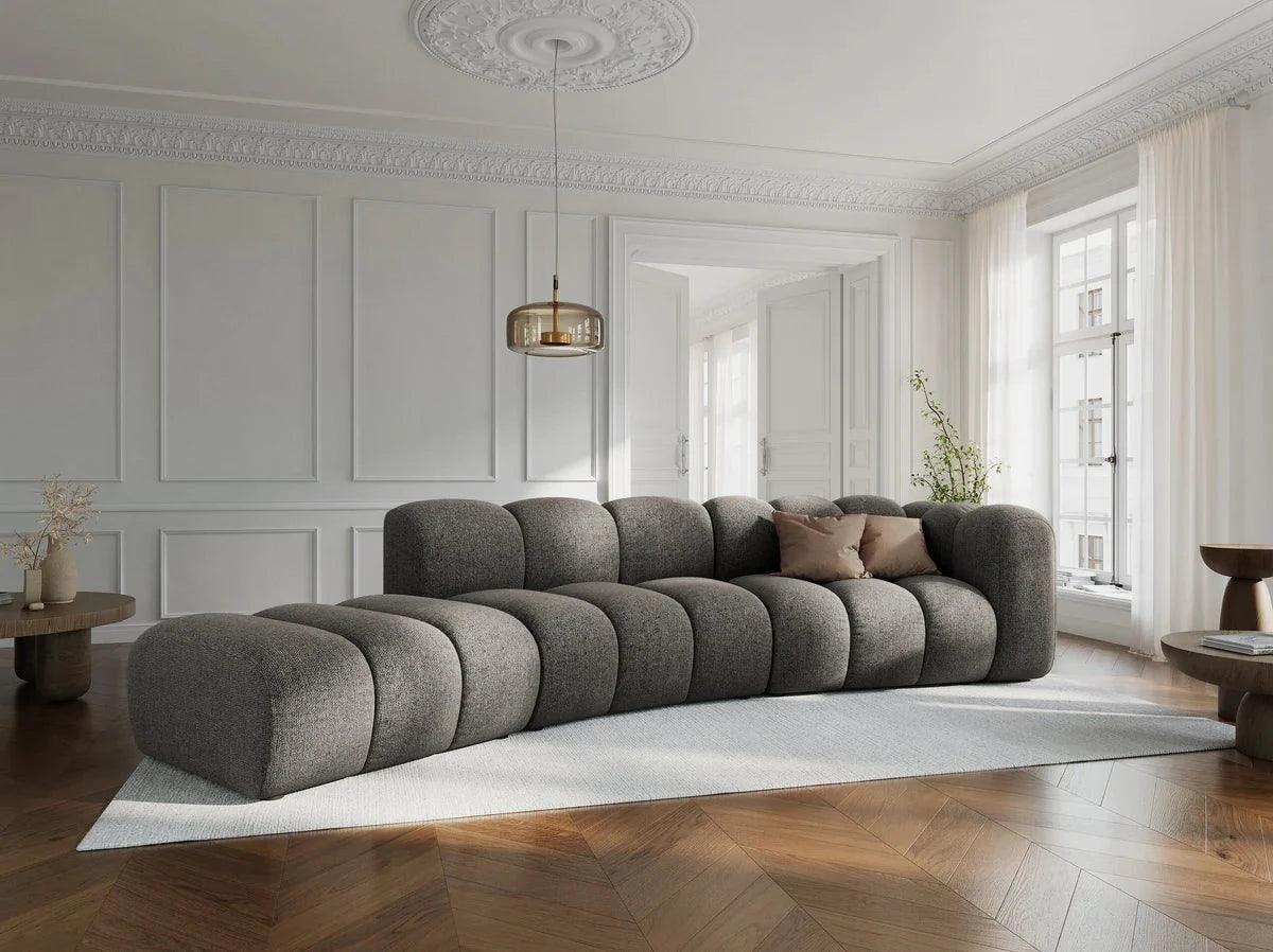 Sofa 5-osobowa lewostronna SKYLER szary szenil Interieurs 86 Eye on Design