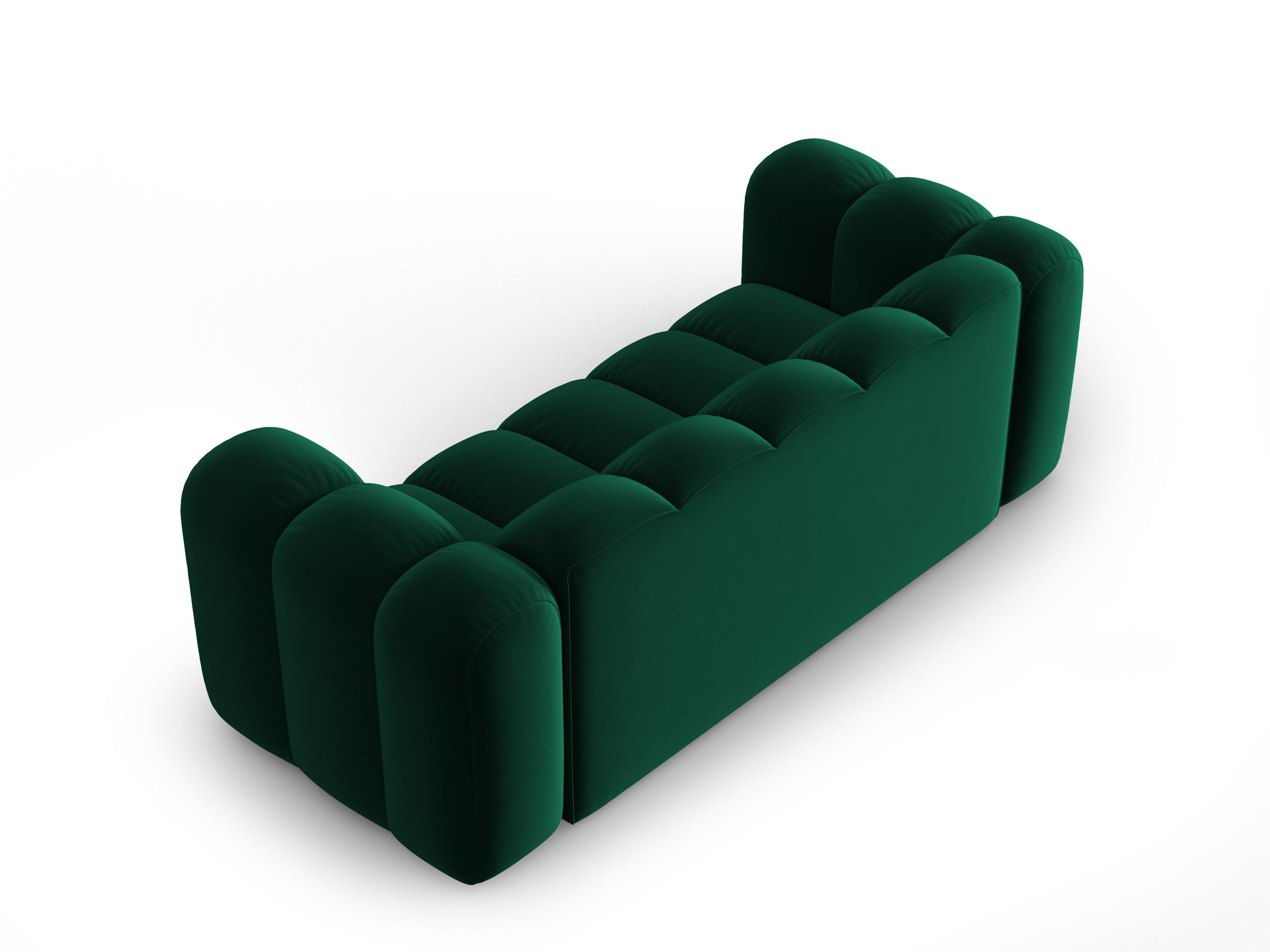 Sofa aksamitna 2-osobowa SKYLER butelkowy zielony Interieurs 86 Eye on Design