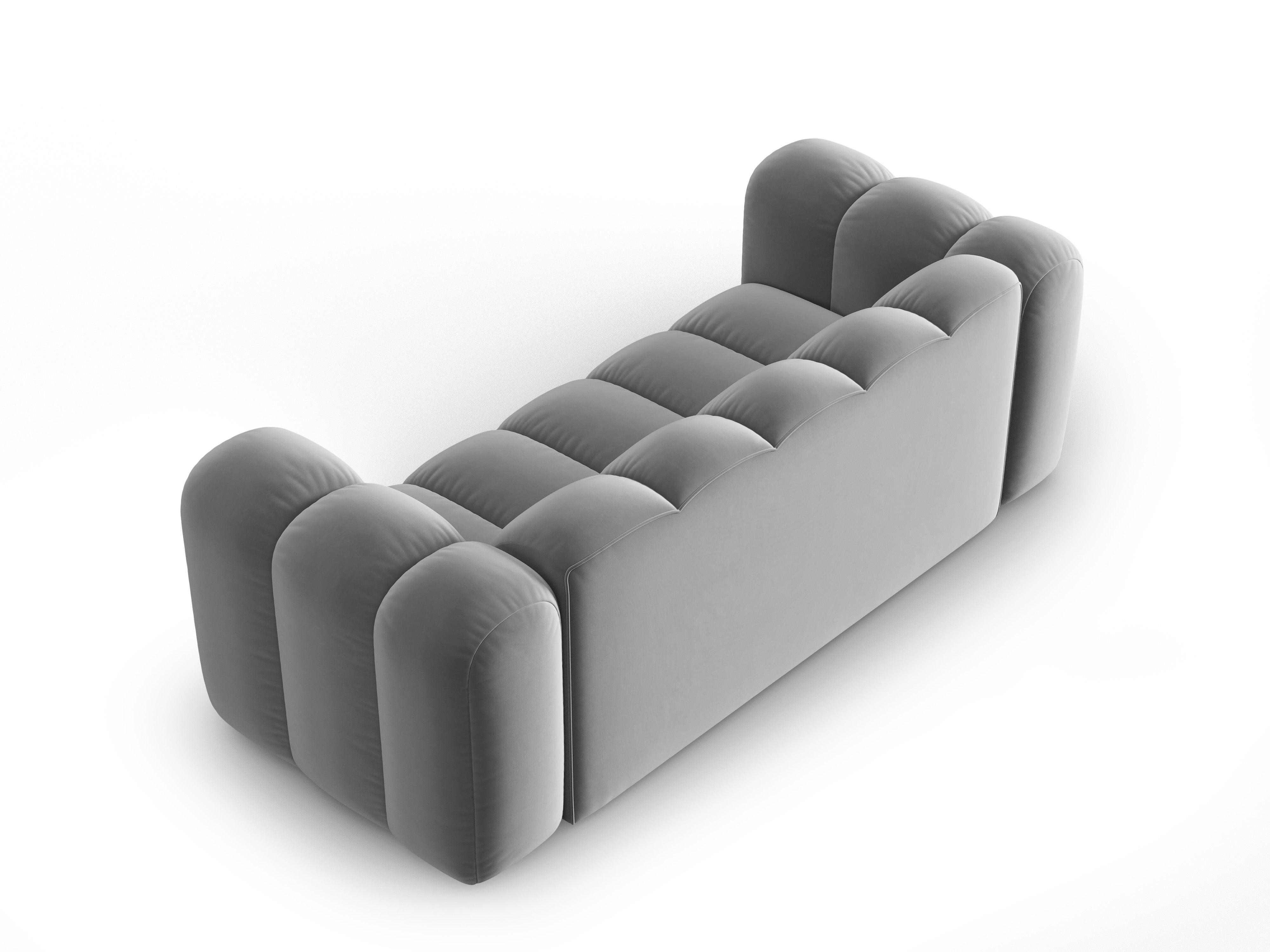 Sofa aksamitna 2-osobowa SKYLER szary Interieurs 86 Eye on Design
