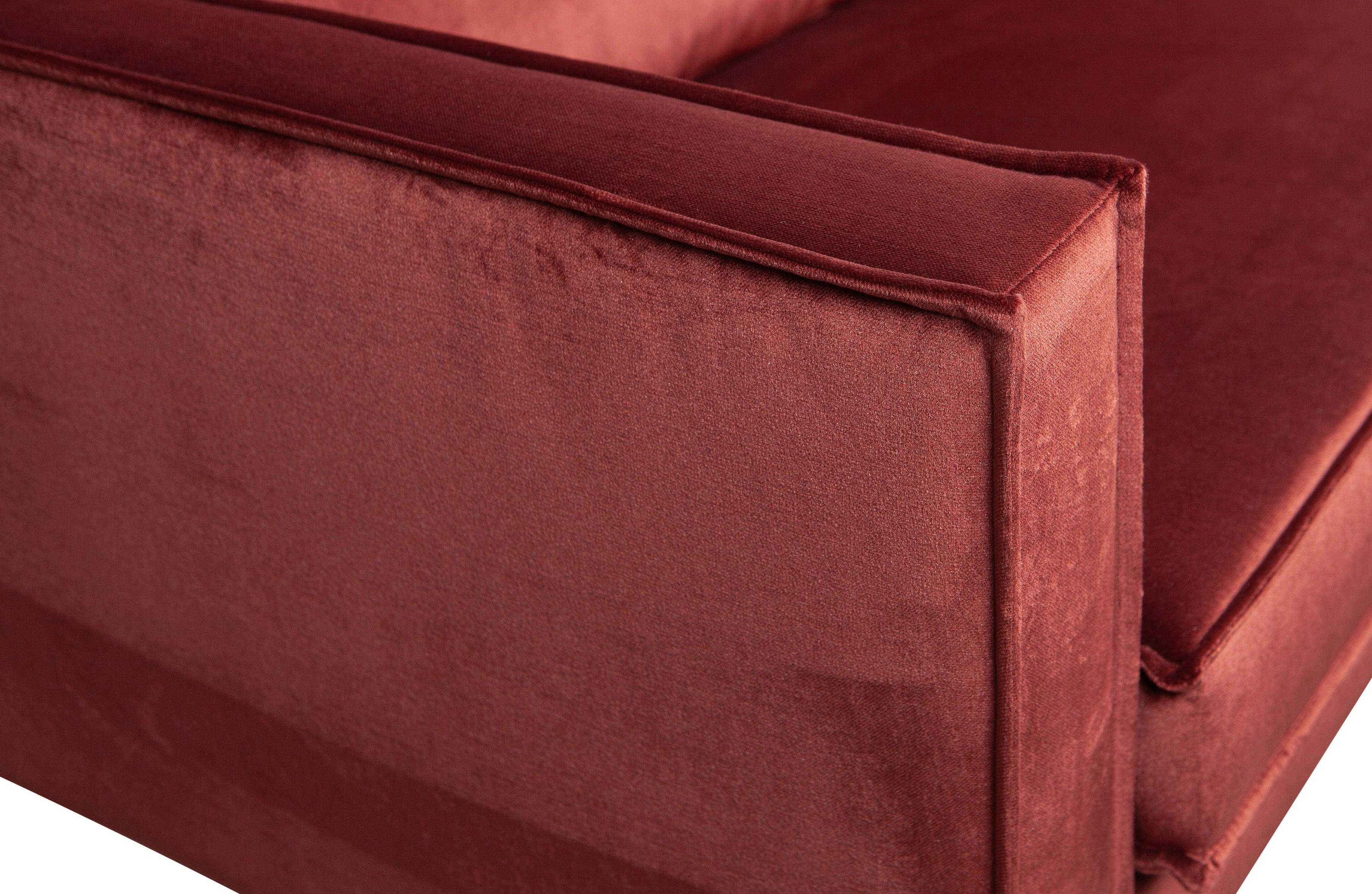Sofa aksamitna 2,5-osobowa RODEO kasztanowy Be Pure Eye on Design