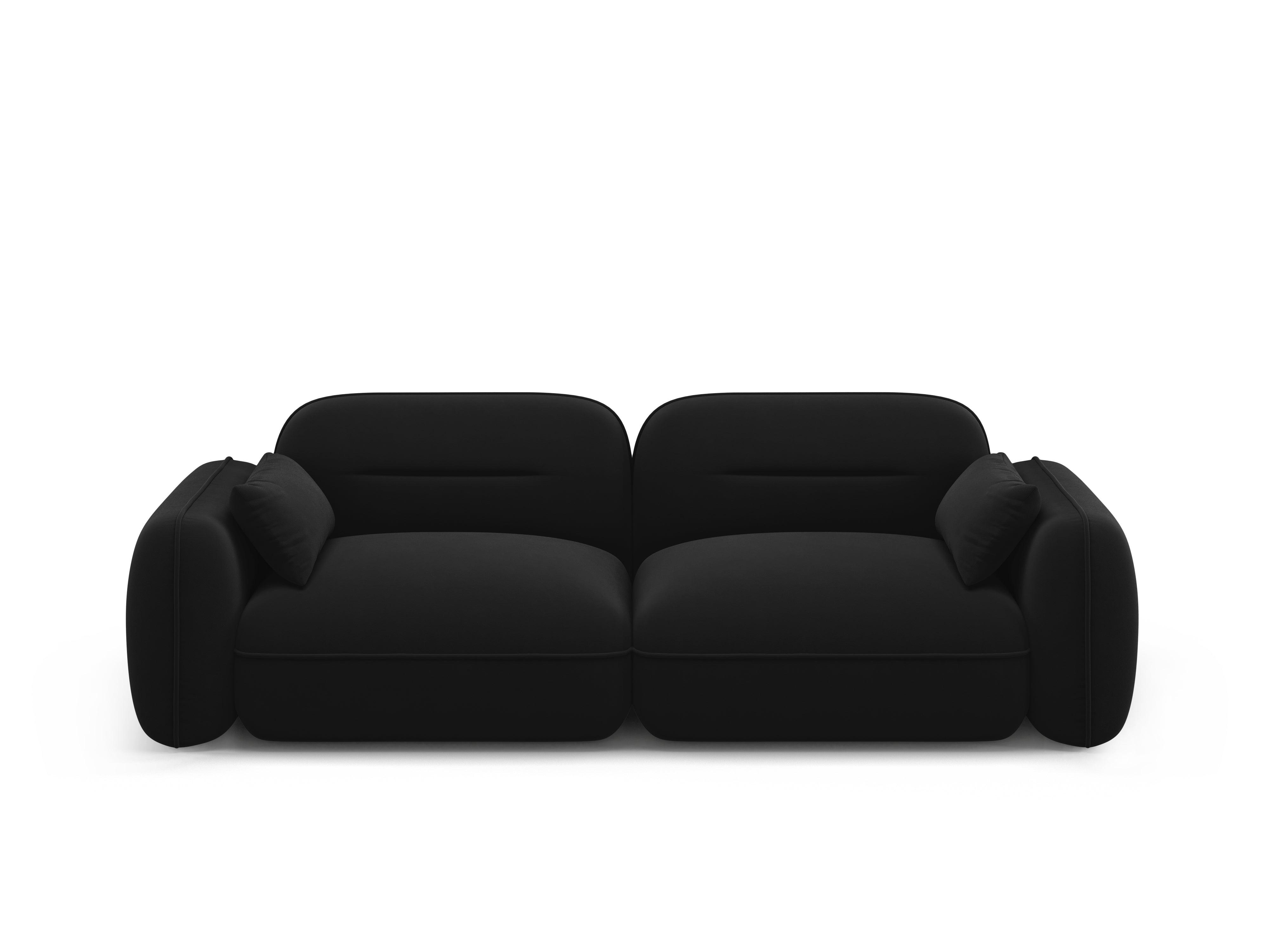 Sofa modułowa aksamitna 3-osobowa SYDNEY czarny Cosmopolitan Design Eye on Design