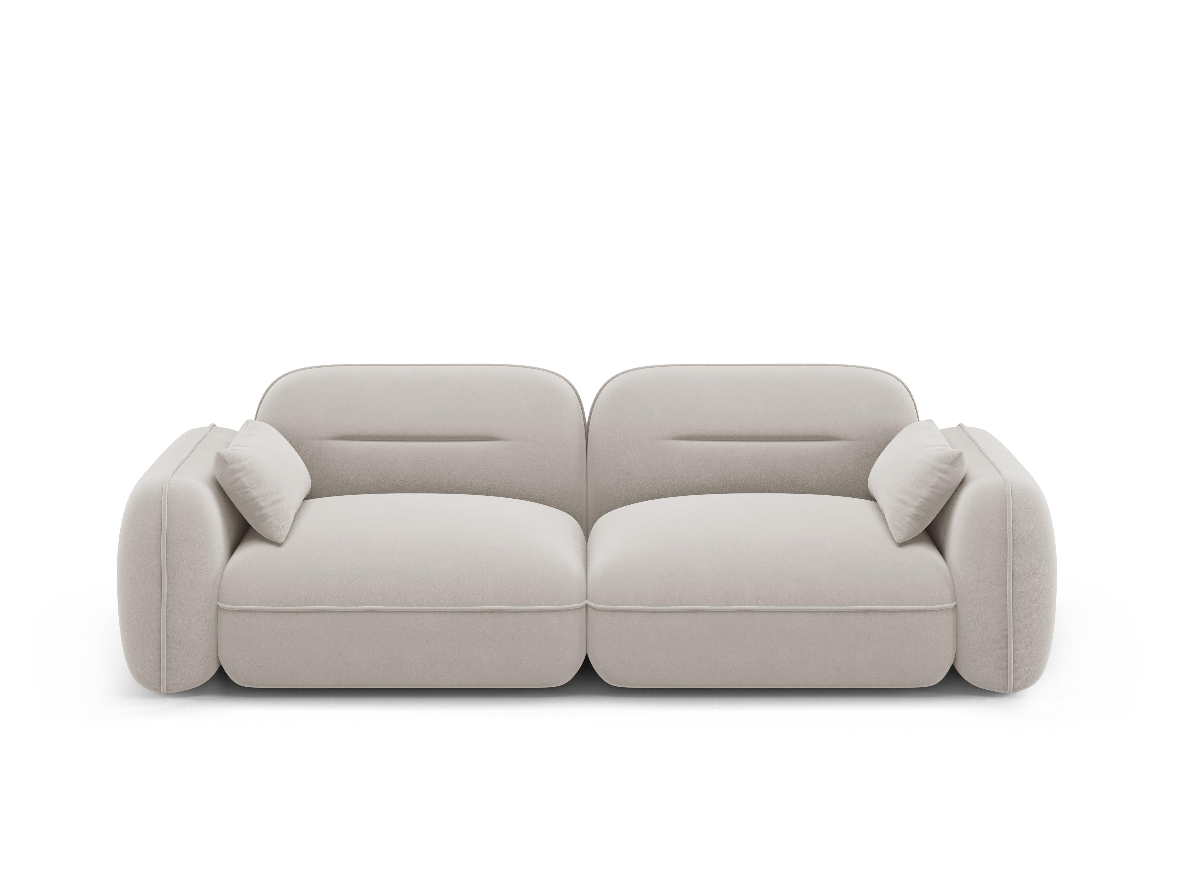 Sofa modułowa aksamitna 3-osobowa SYDNEY kość słoniowa Cosmopolitan Design Eye on Design