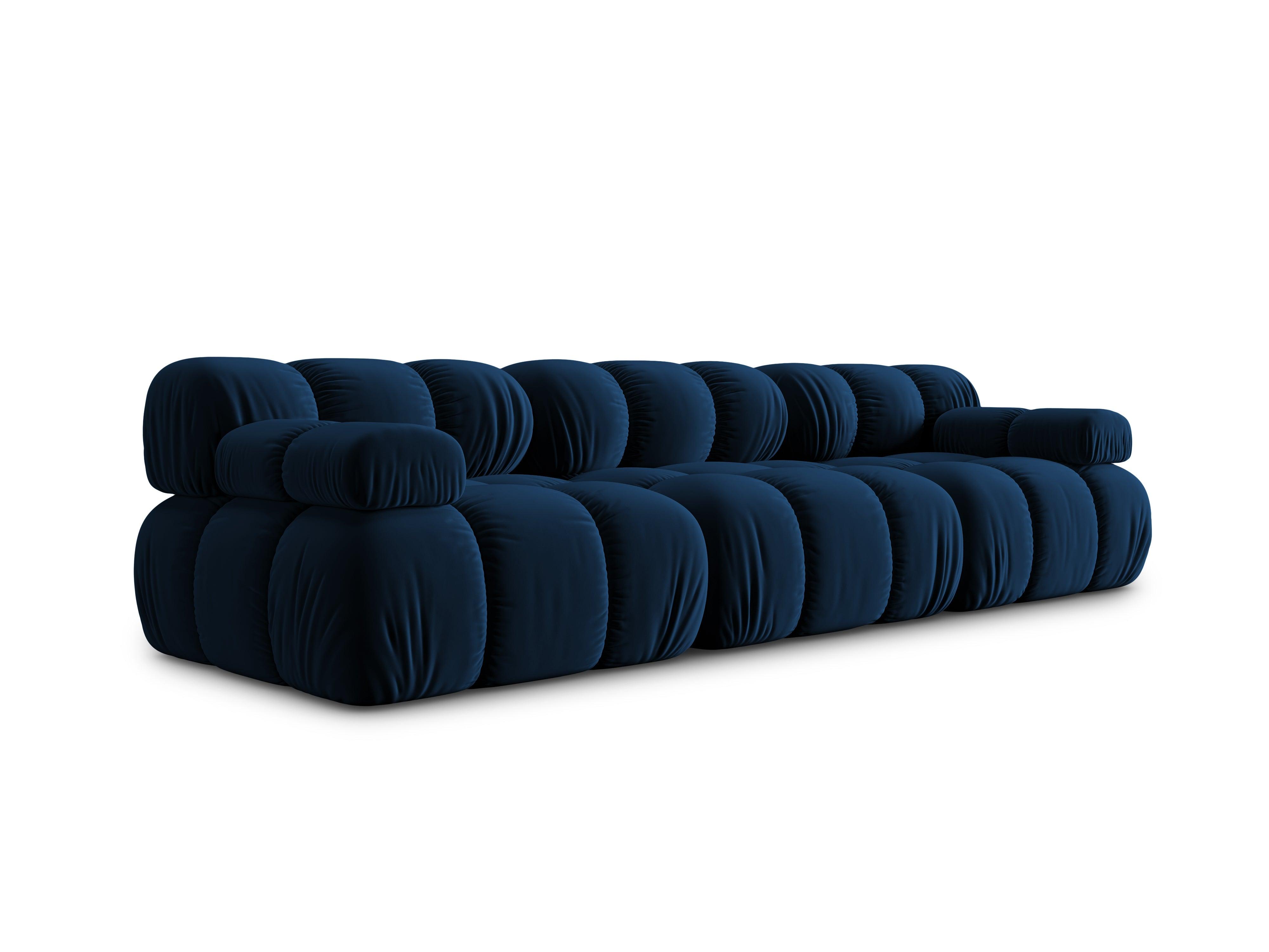 Sofa aksamitna 3-osobowa TROPEA granat królewski Milo Casa Eye on Design