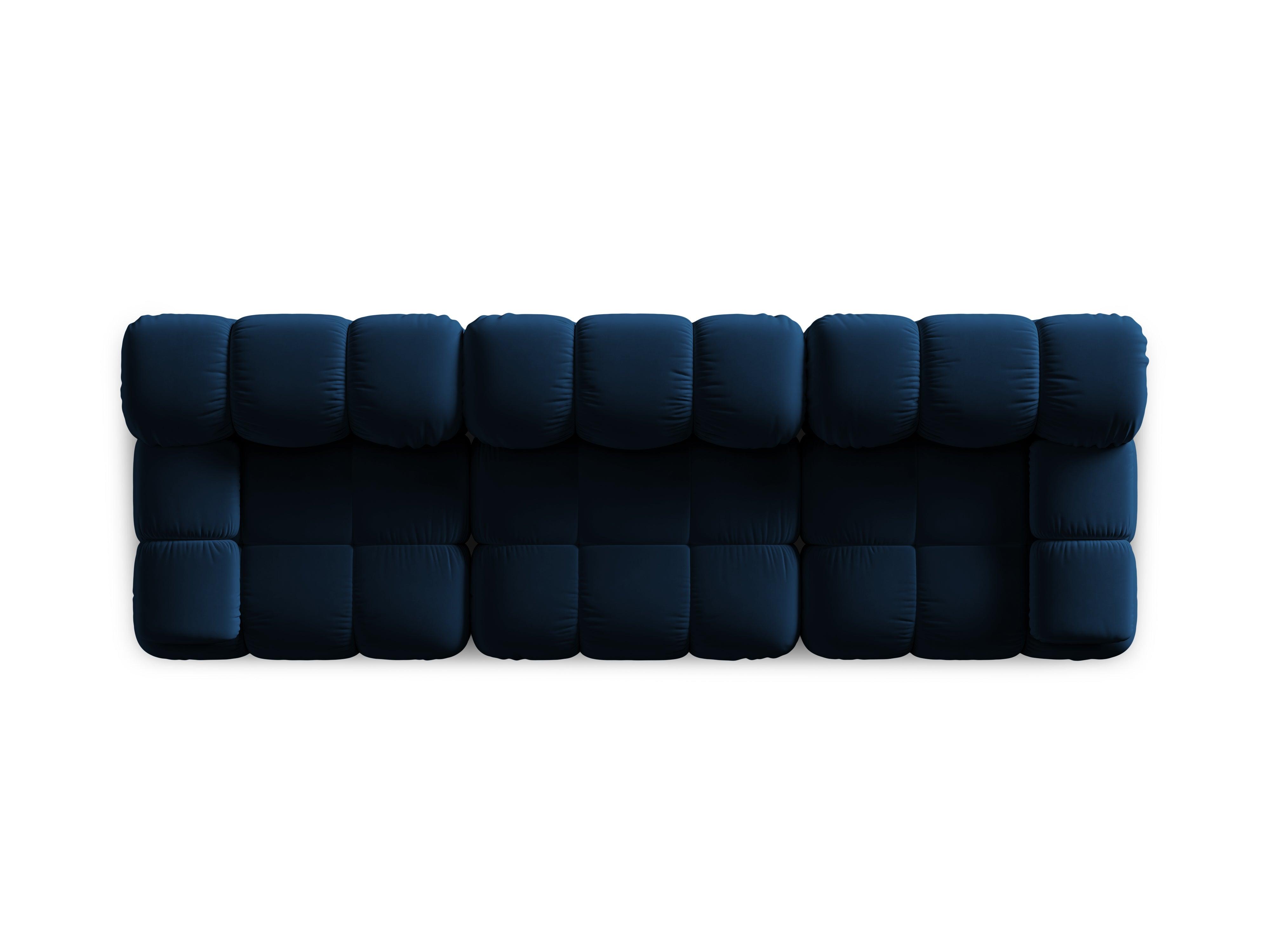 Sofa aksamitna 3-osobowa TROPEA granat królewski Milo Casa Eye on Design
