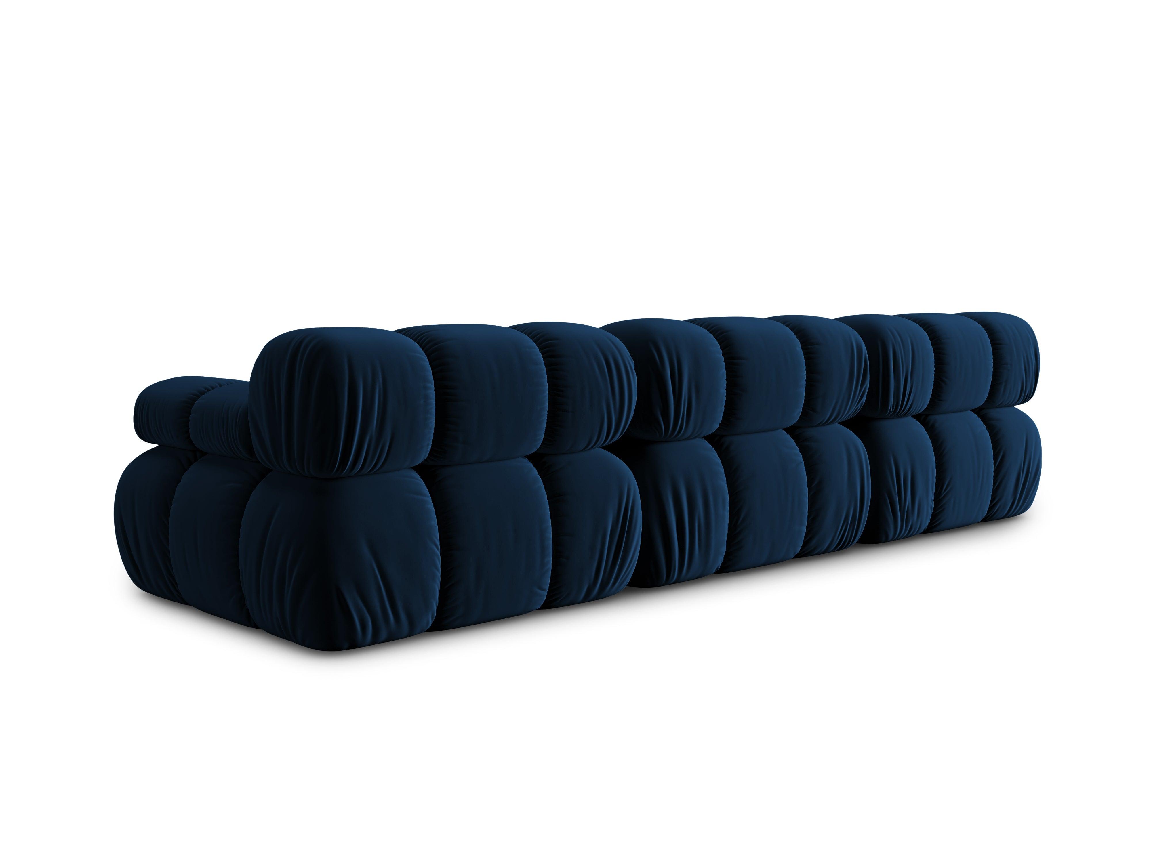 Sofa aksamitna 3-osobowa TROPEA granat królewski Milo Casa Eye on Design