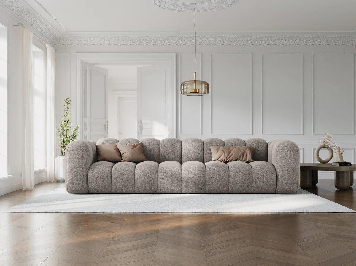 Sofa aksamitna 4-osobowa SKYLER koralowy Interieurs 86 Eye on Design
