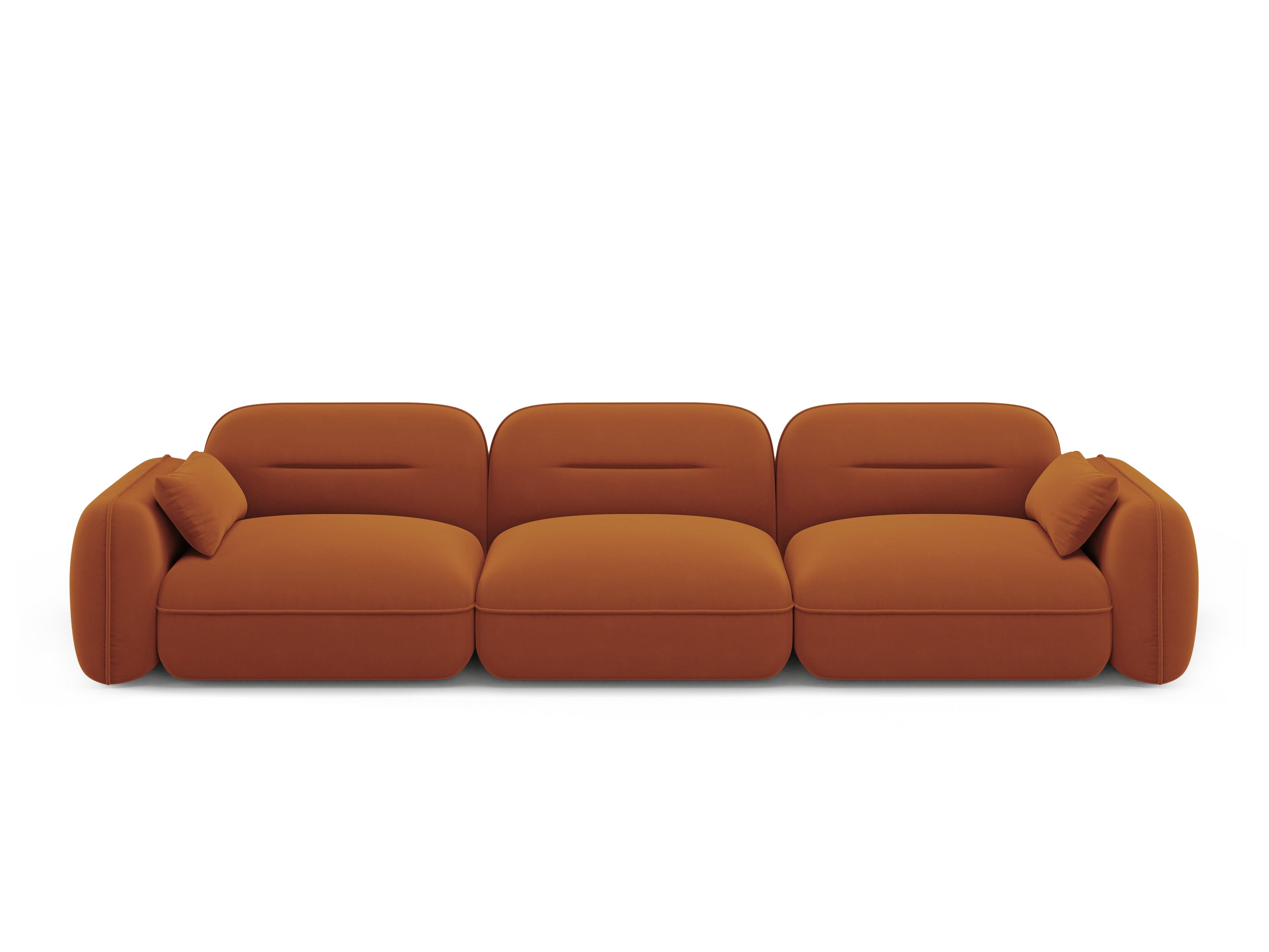 Sofa modułowa aksamitna 4-osobowa SYDNEY terracotta Cosmopolitan Design Eye on Design