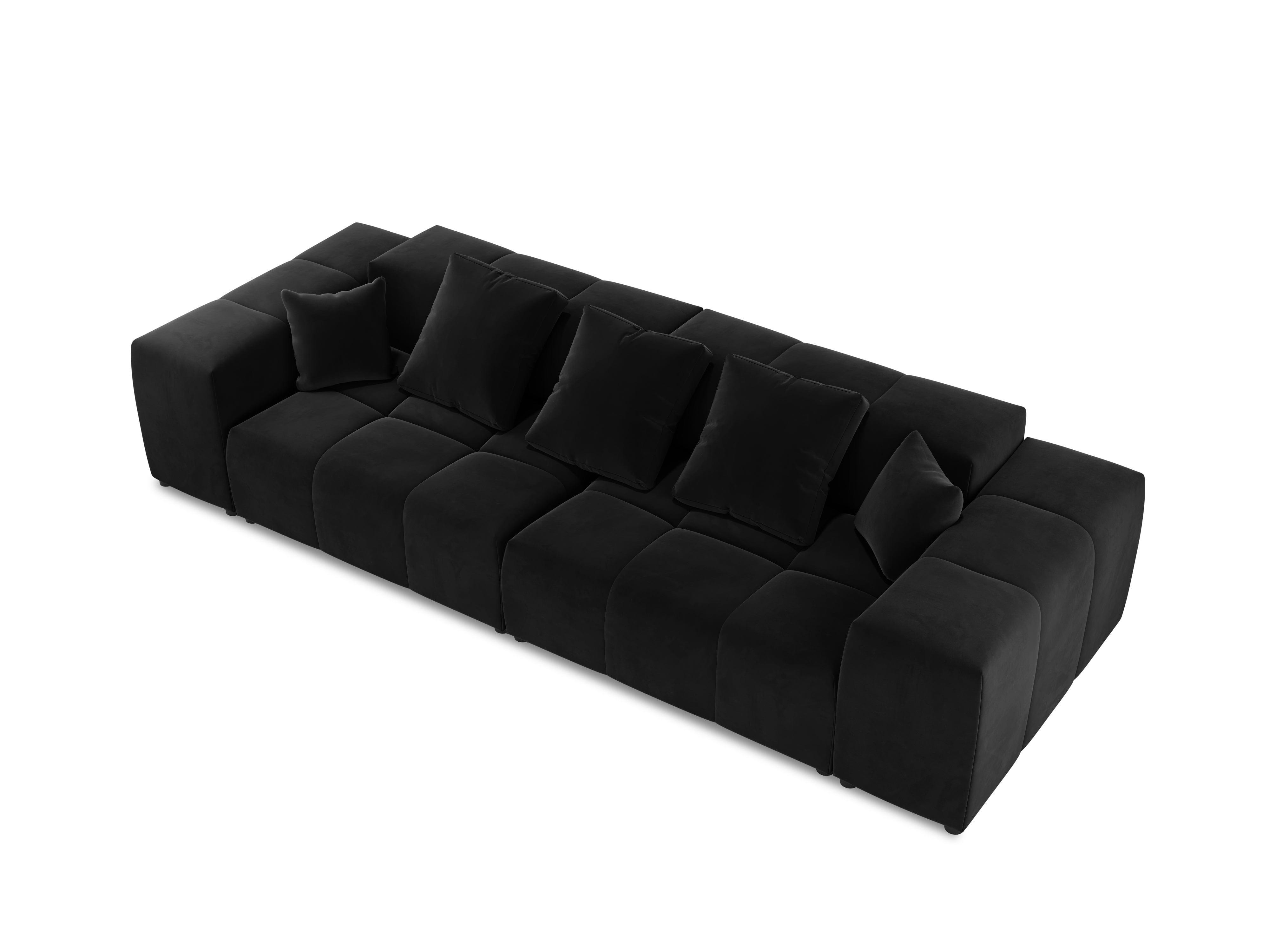 Sofa aksamitna ROME czarny Cosmopolitan Design Eye on Design