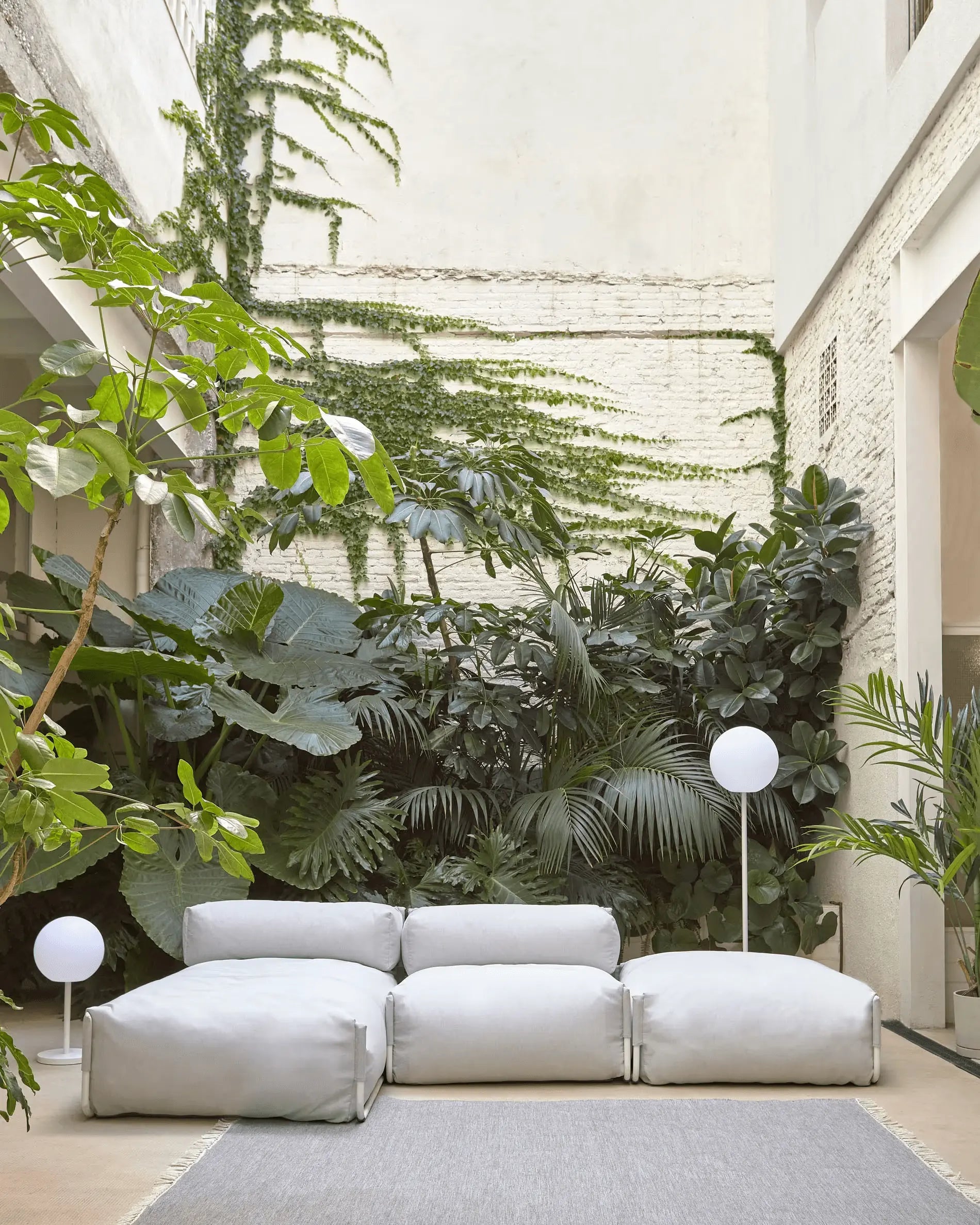 Sofa modułowa ogrodowa SQUARE - fotel jasnoszary – Kave Home