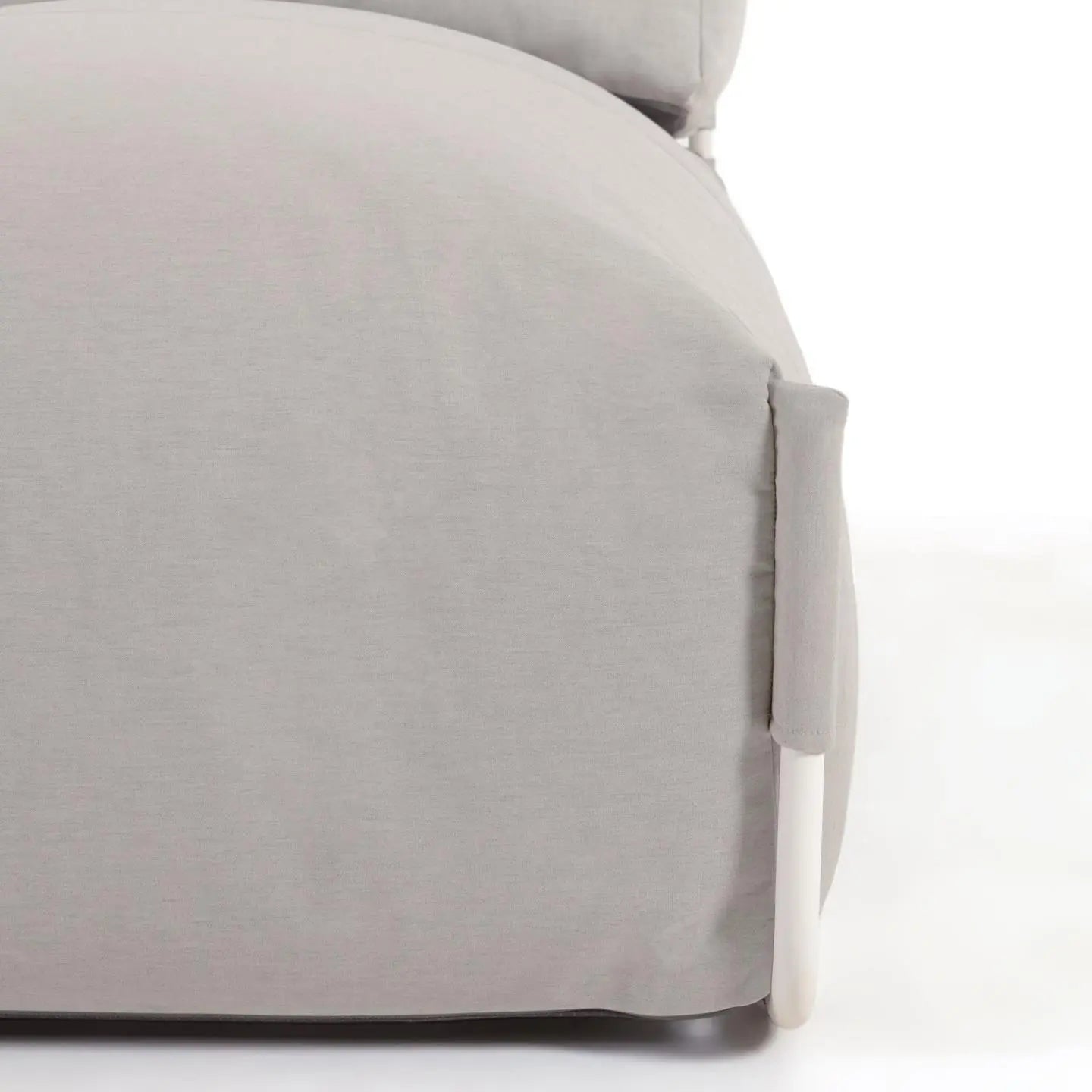Sofa modułowa ogrodowa SQUARE - szezlong jasnoszary – Kave Home