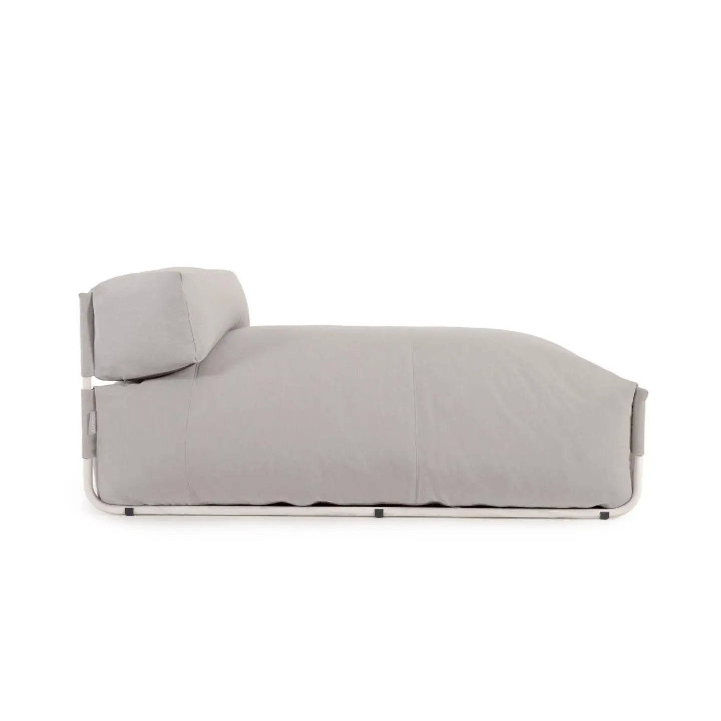 Sofa modułowa ogrodowa SQUARE - szezlong jasnoszary – Kave Home