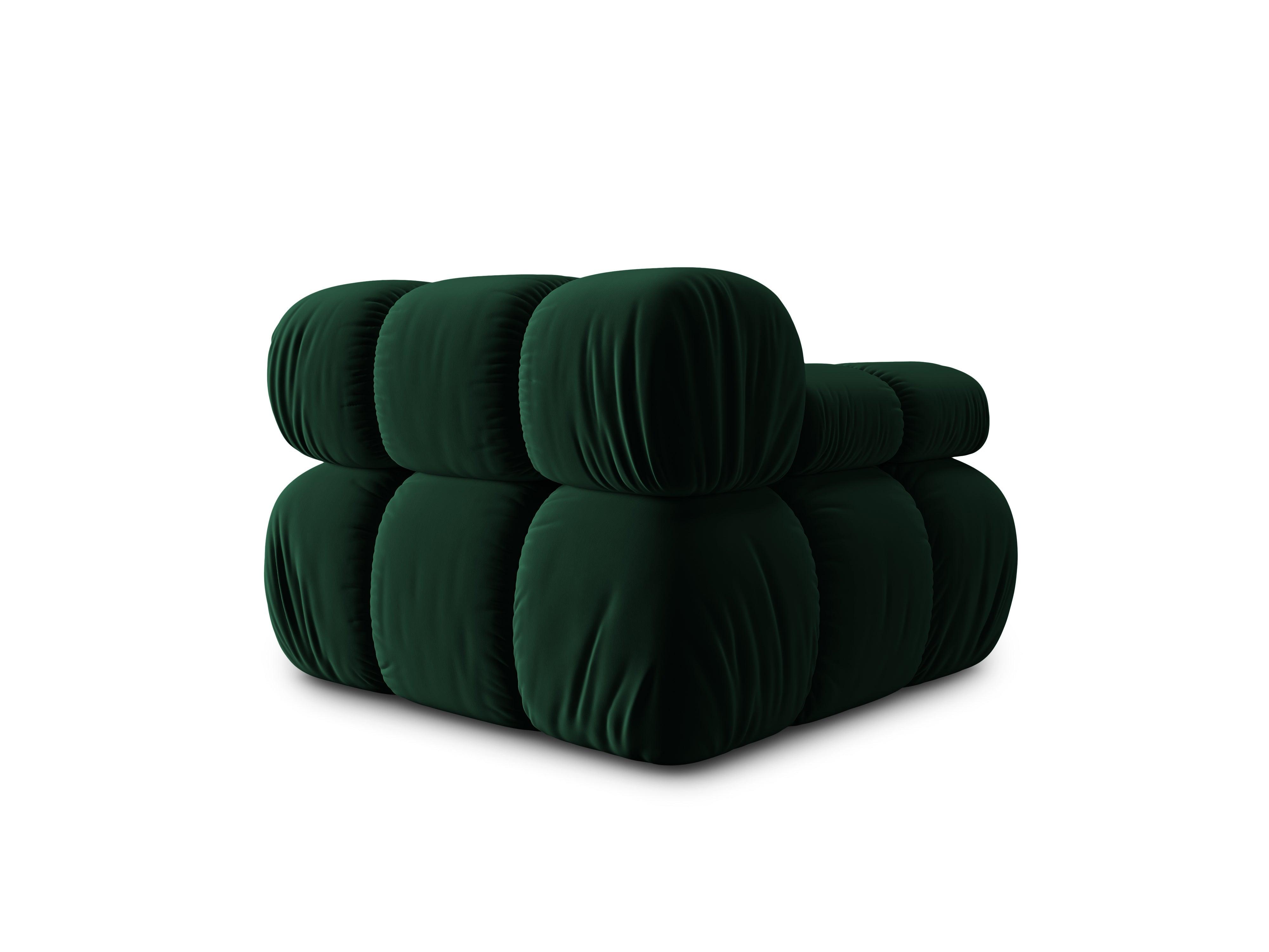 Sofa modułowa TROPEA - moduł lewostronny butelkowa zieleń Milo Casa Eye on Design