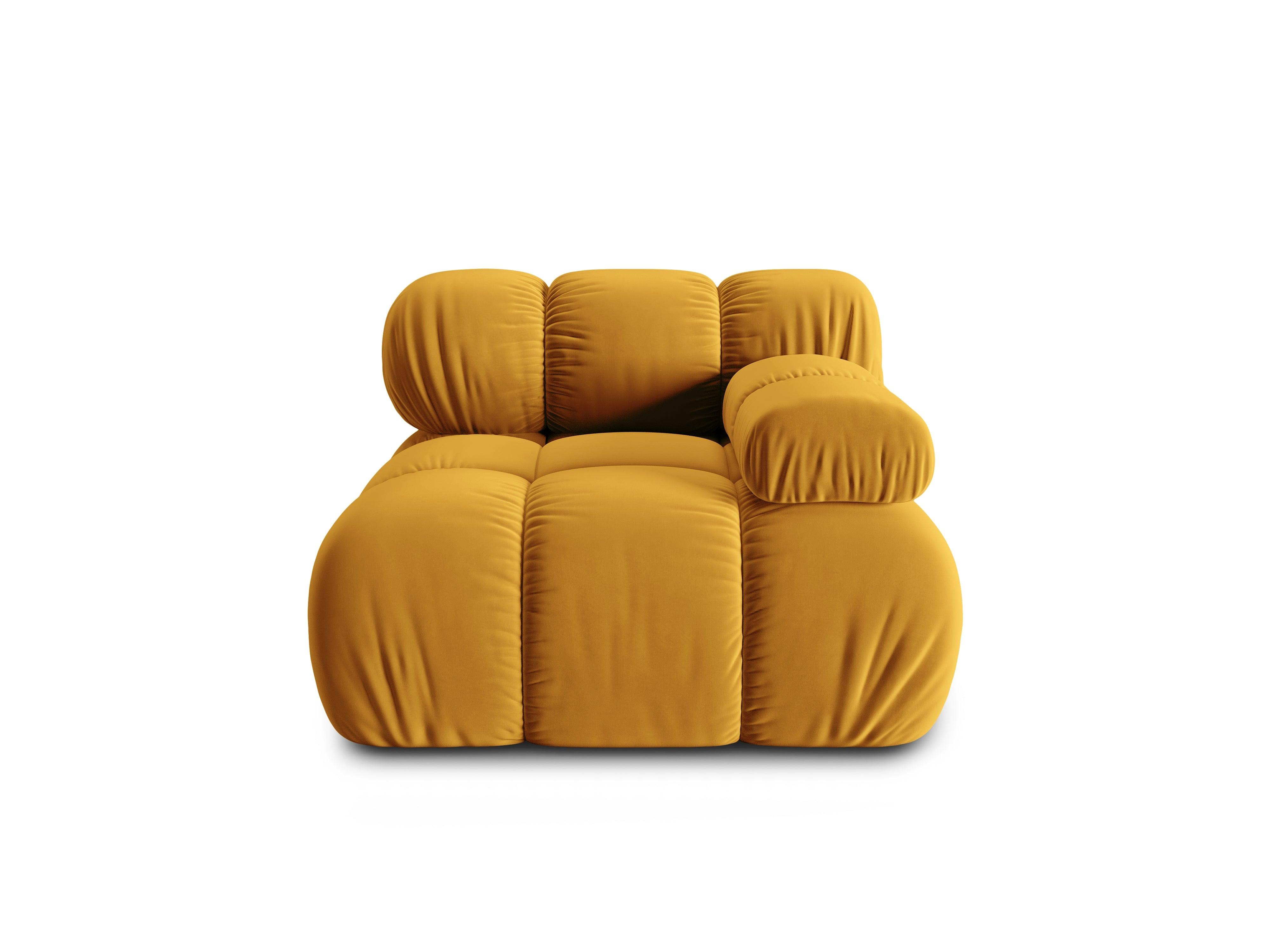 Sofa modułowa TROPEA - moduł prawostronny musztardowy Milo Casa Eye on Design