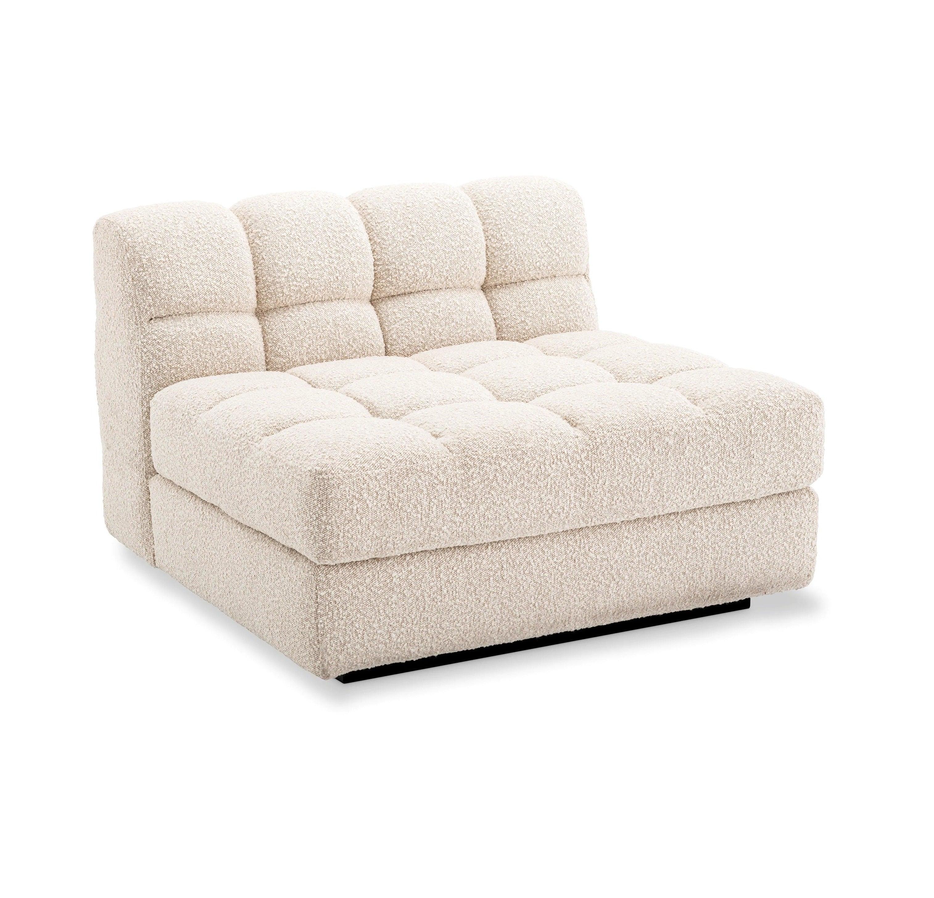 Sofa modułowa w tkaninie boucle DEAN - siedzisko środkowe kremowe Eichholtz Eye on Design