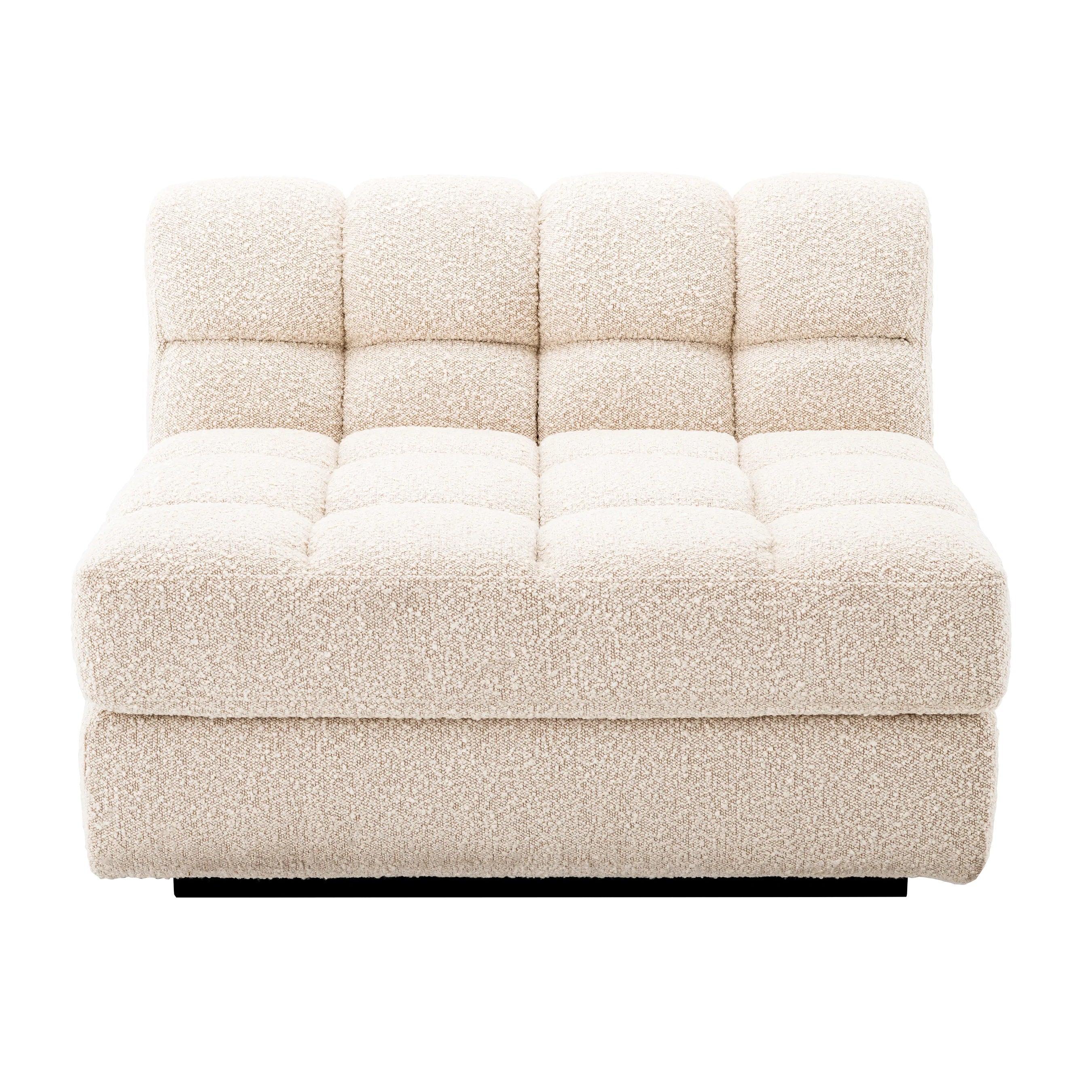 Sofa modułowa w tkaninie boucle DEAN - siedzisko środkowe kremowe Eichholtz Eye on Design