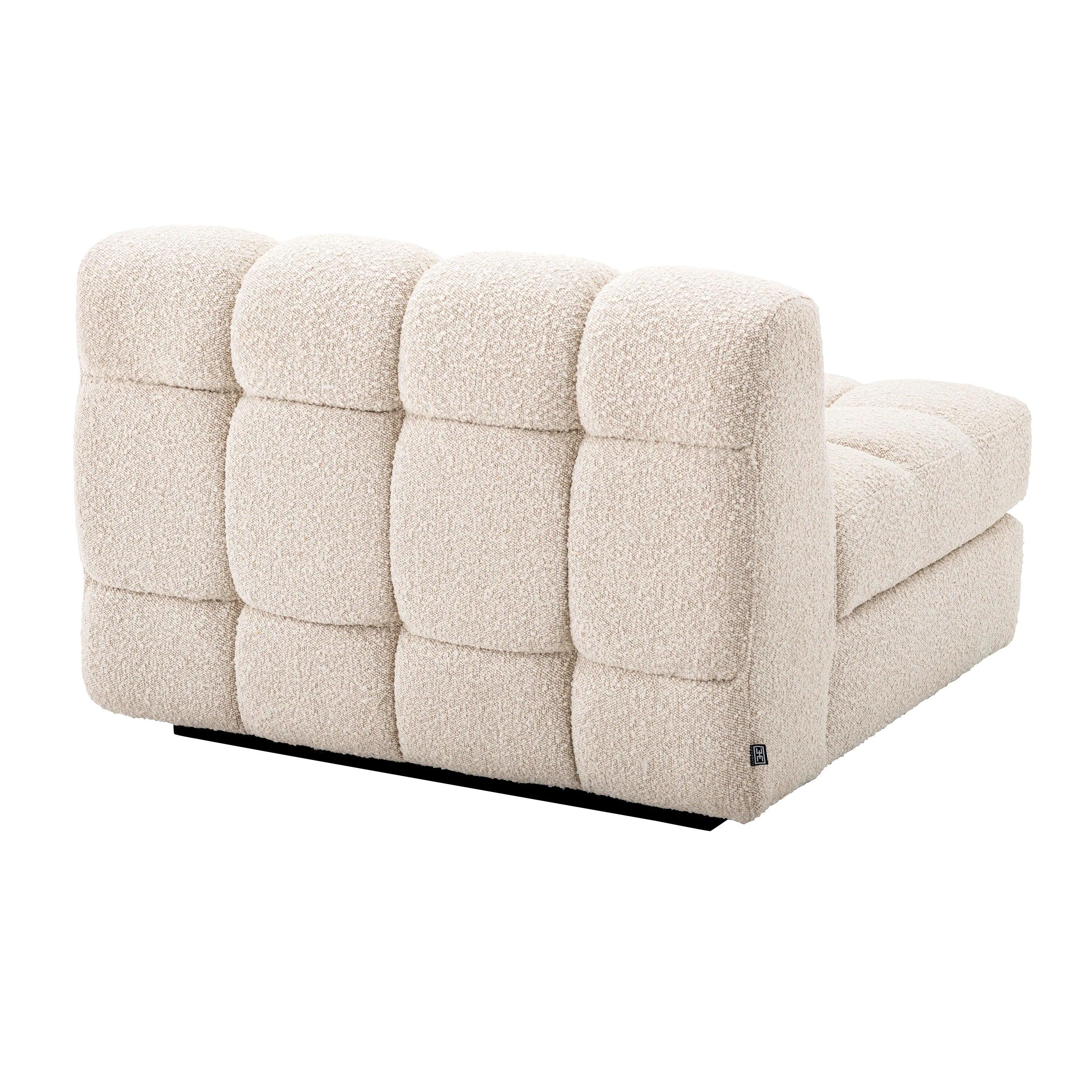 Sofa modułowa w tkaninie boucle DEAN - siedzisko środkowe kremowe Eichholtz Eye on Design