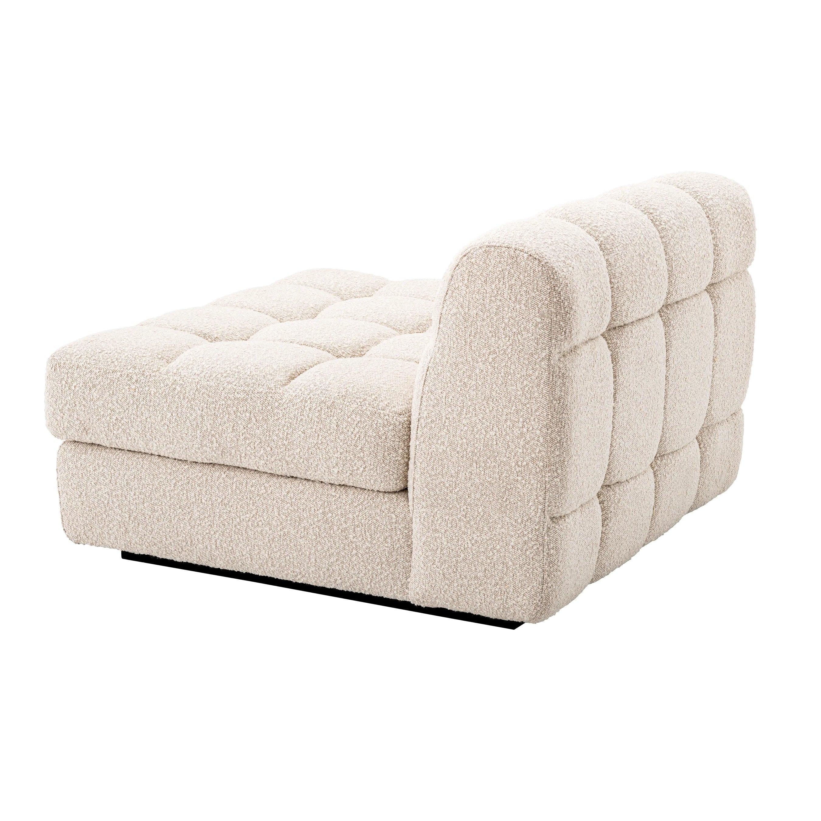 Sofa modułowa w tkaninie boucle DEAN - siedzisko środkowe kremowe Eichholtz Eye on Design