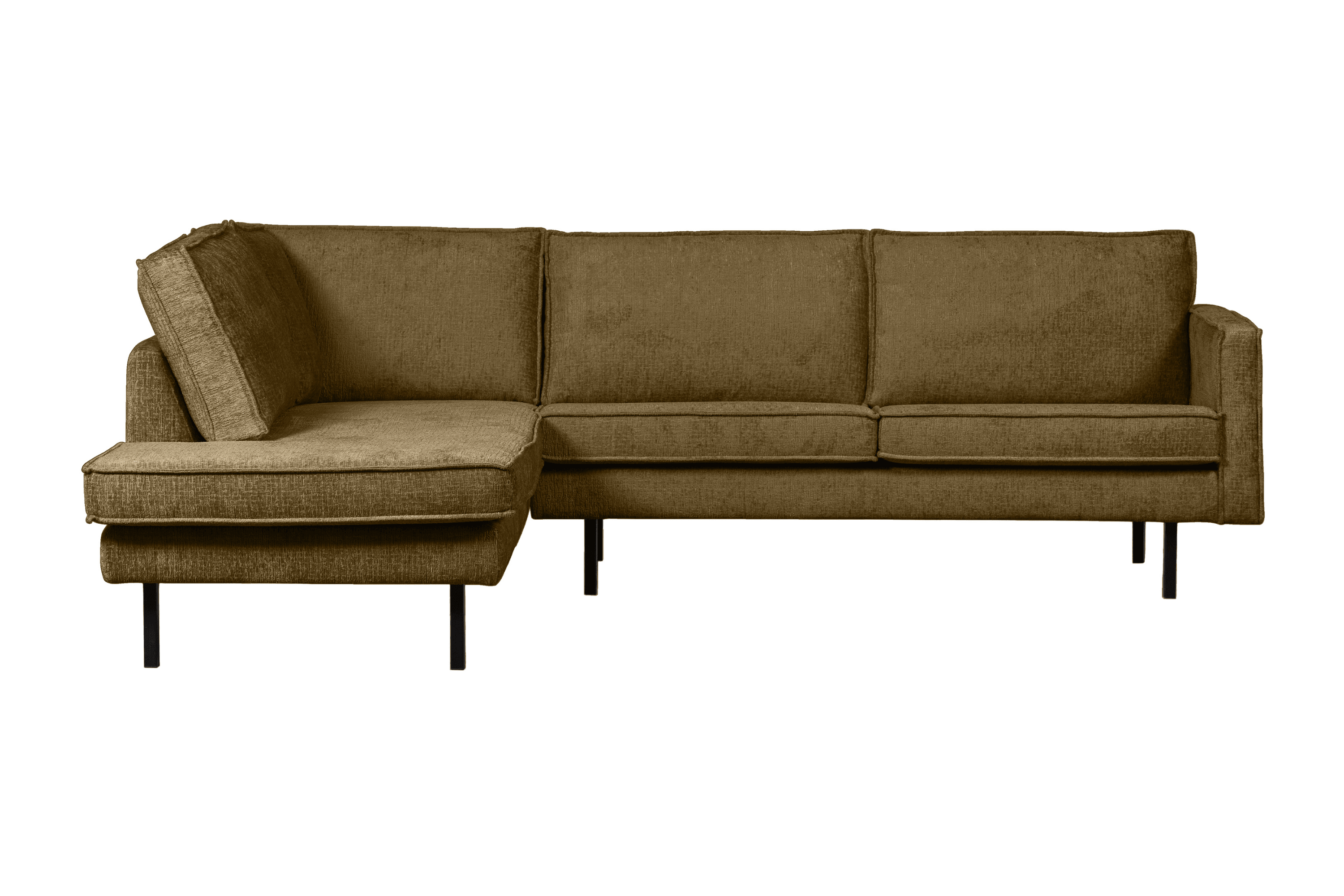 Sofa narożna welurowa lewostronna RODEO brązowy Be Pure Eye on Design