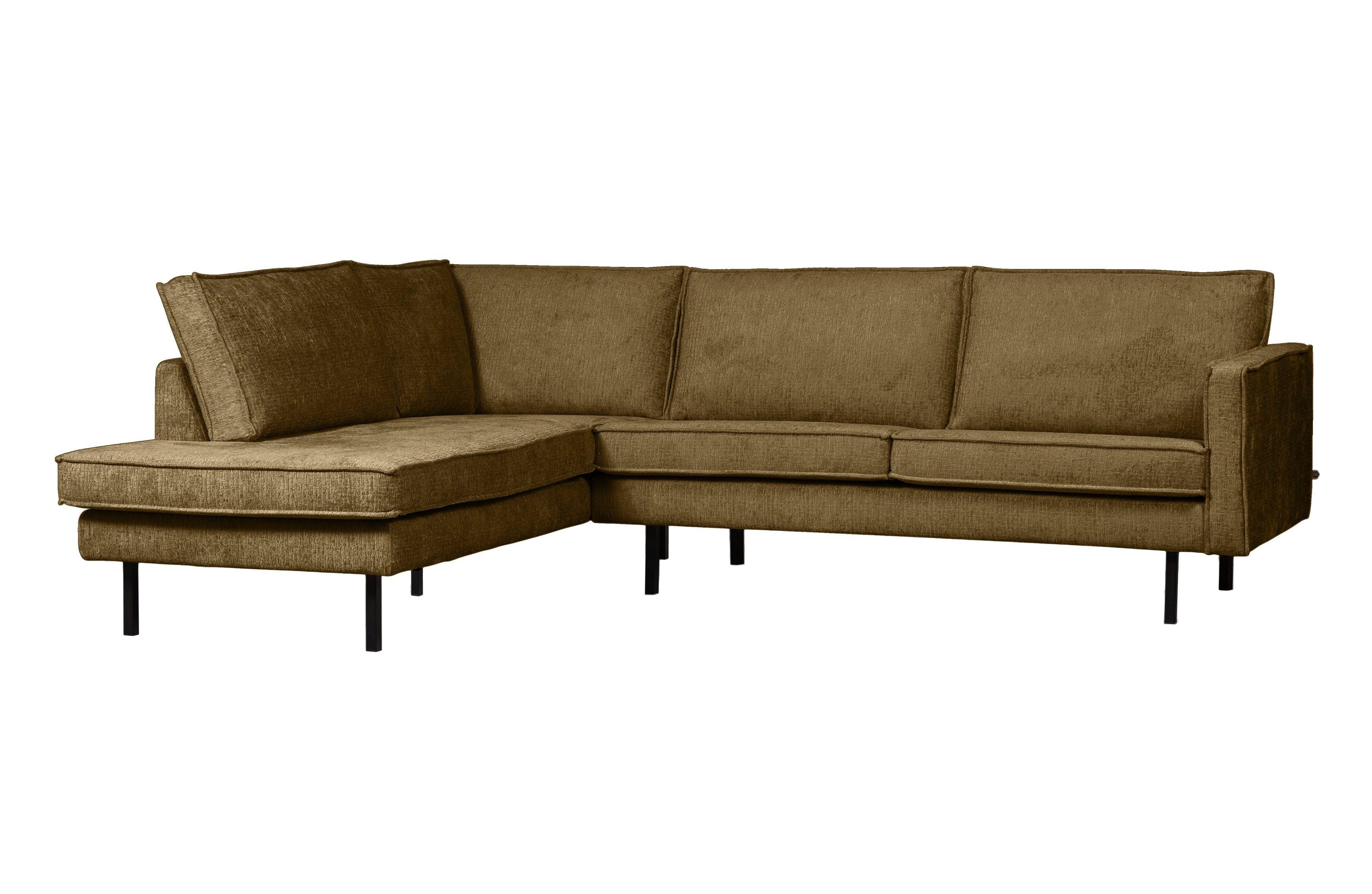 Sofa narożna welurowa lewostronna RODEO brązowy Be Pure Eye on Design