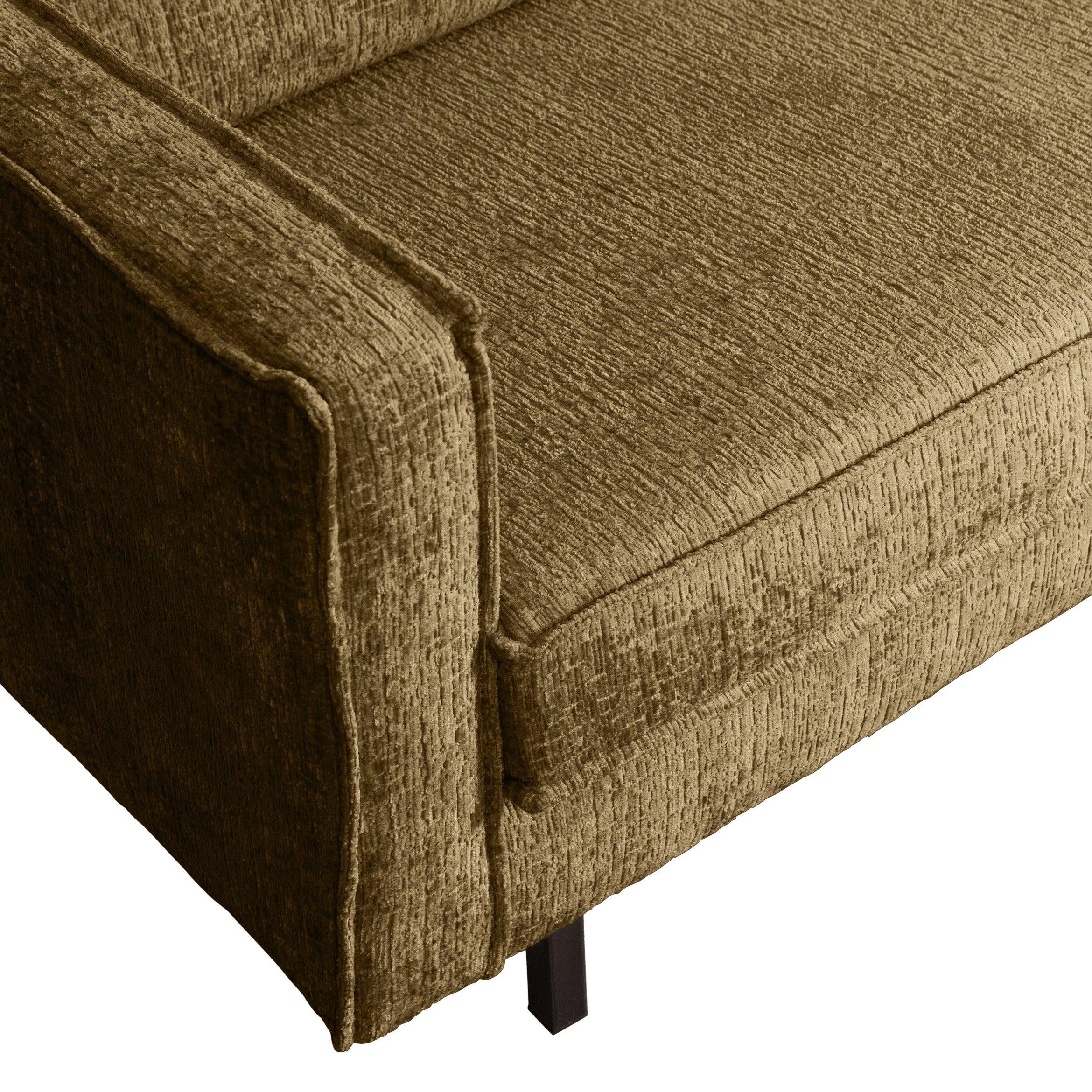 Sofa narożna welurowa lewostronna RODEO brązowy Be Pure Eye on Design