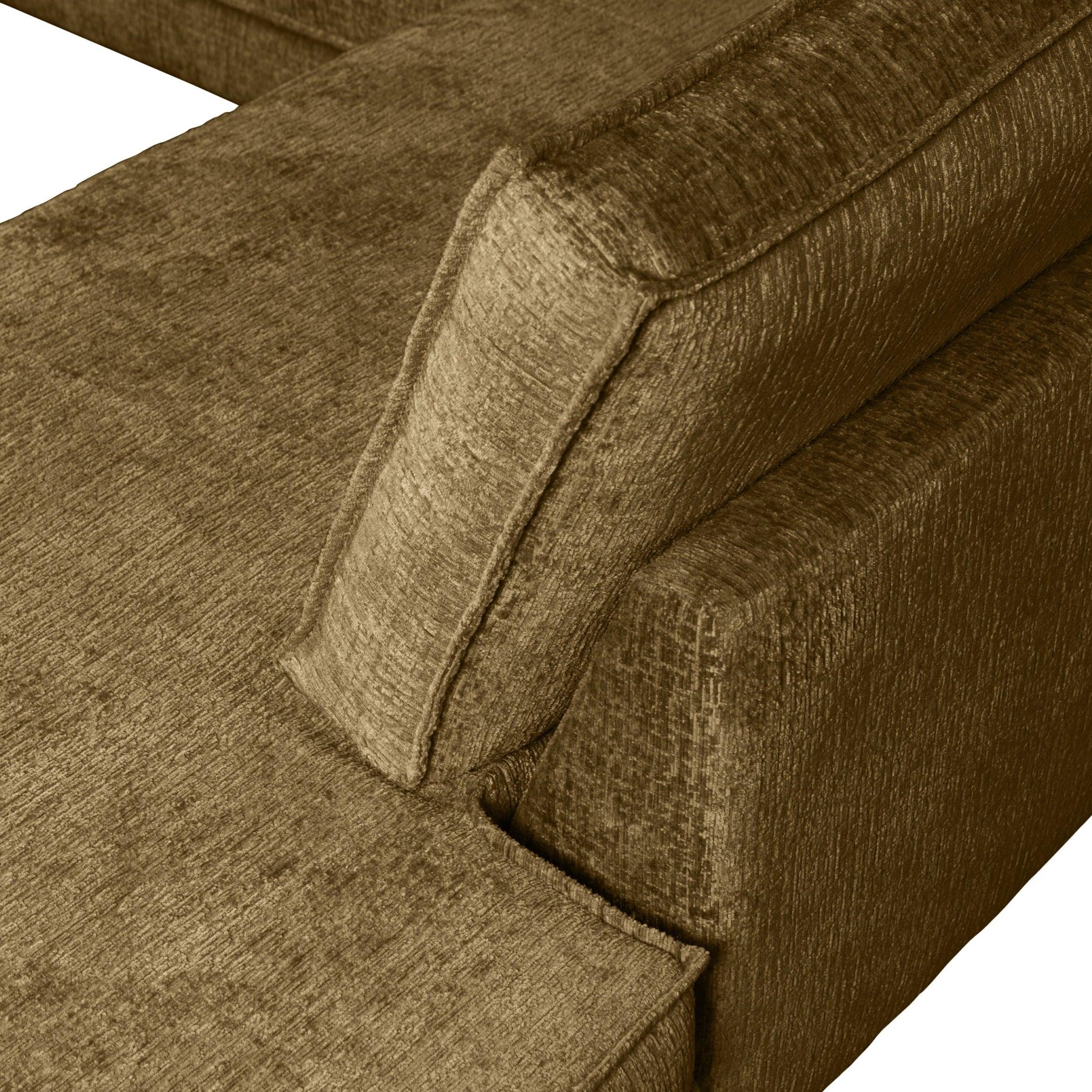 Sofa narożna welurowa lewostronna RODEO brązowy Be Pure Eye on Design