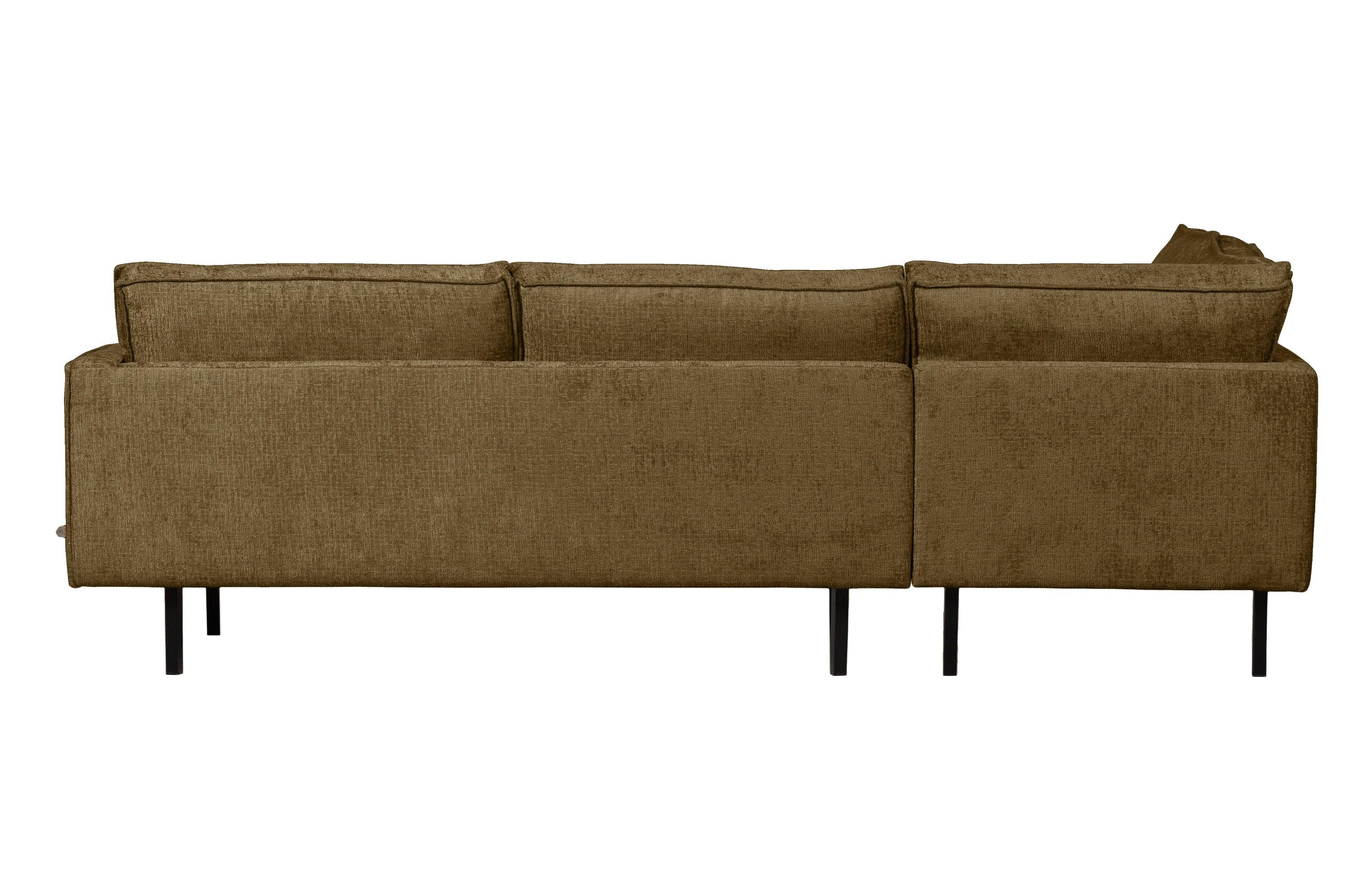 Sofa narożna welurowa lewostronna RODEO brązowy Be Pure Eye on Design