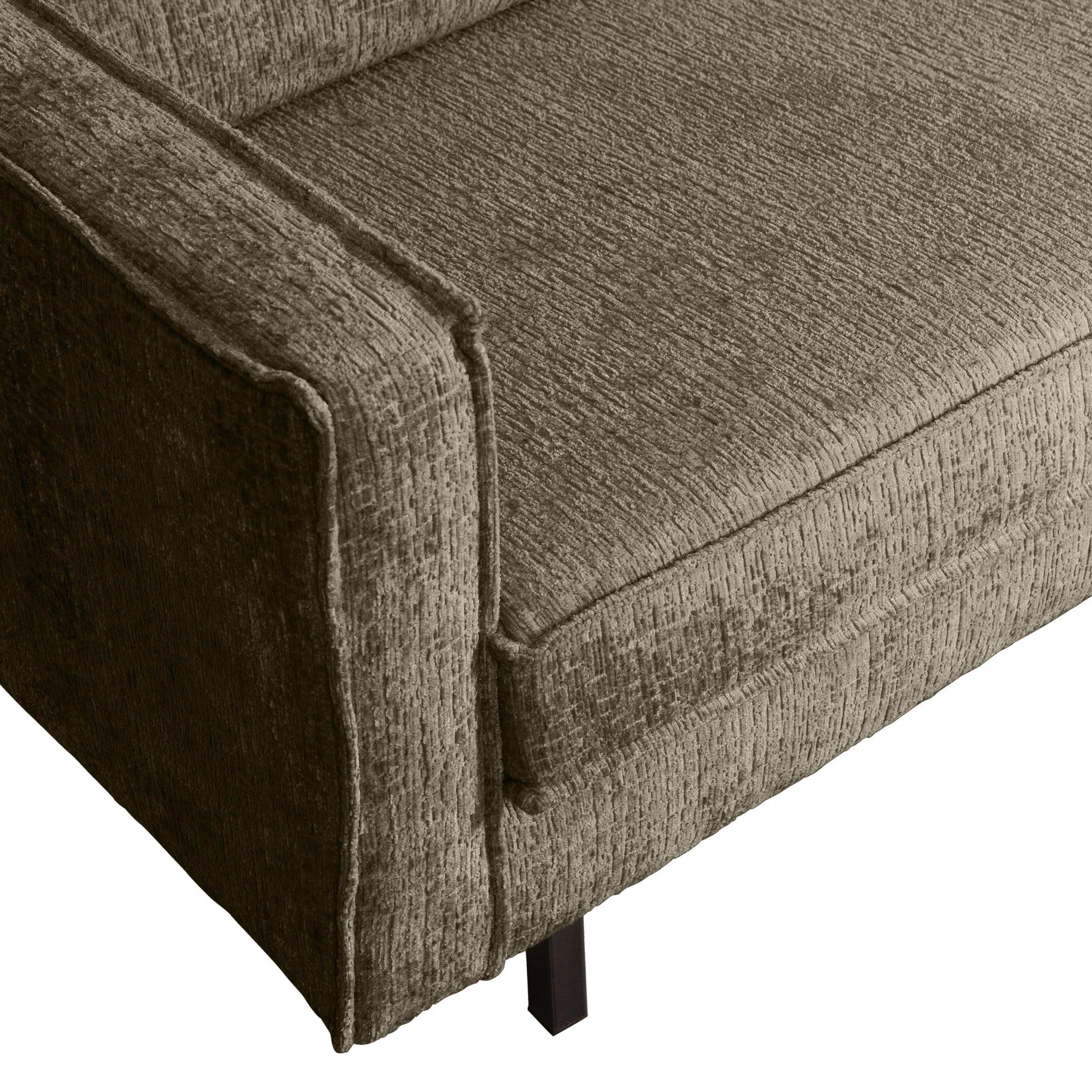 Sofa narożna welurowa lewostronna RODEO ciemnozielony Be Pure Eye on Design