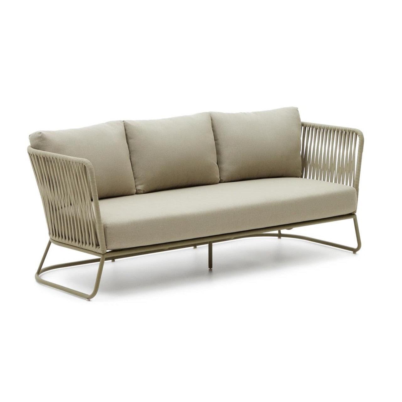 Sofa ogrodowa 3-sobowa SACONCA oliwkowy La Forma Eye on Design