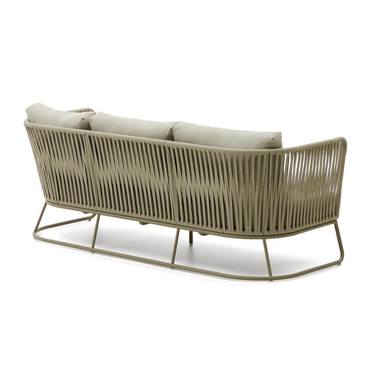 Sofa ogrodowa 3-sobowa SACONCA oliwkowy La Forma Eye on Design