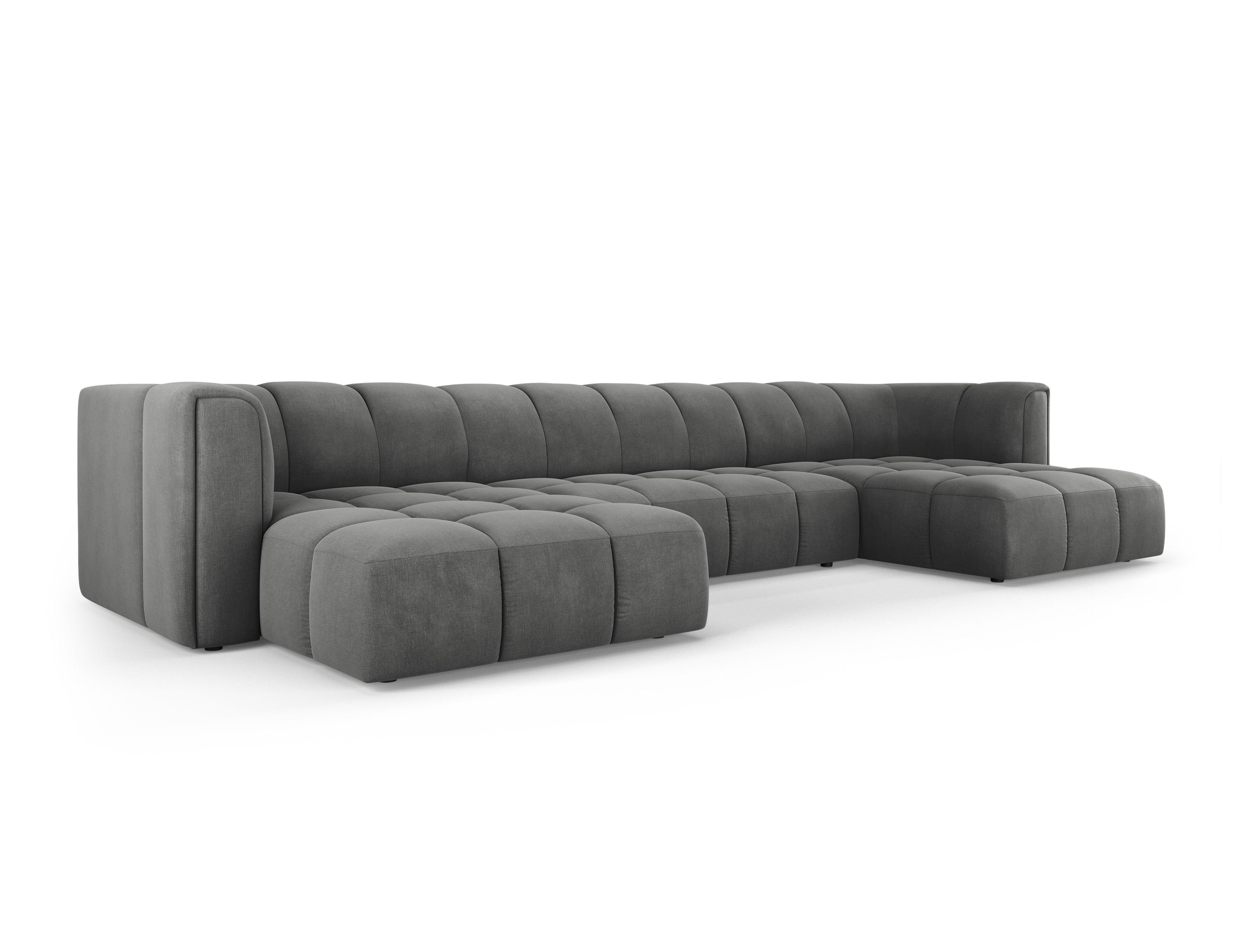 Sofa panoramiczna FRANCESCA ciemnoszary szenil Milo Casa Eye on Design