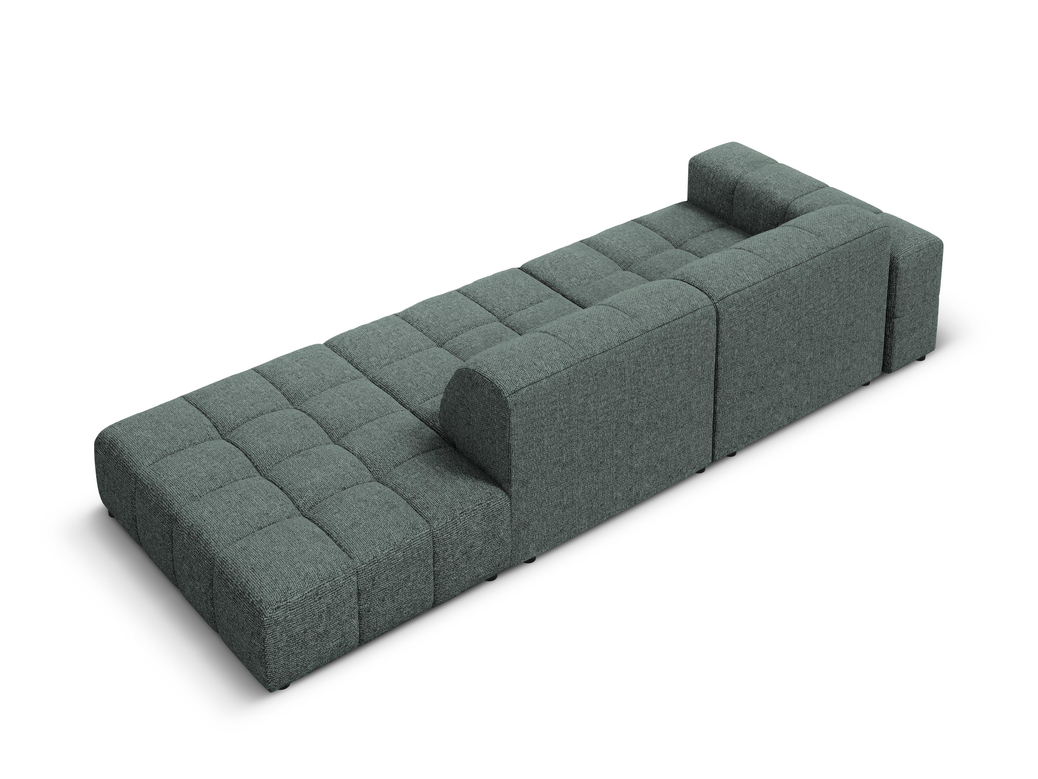 Sofa prawostronna 3-osobowa CHICAGO petrol szenil Cosmopolitan Design Eye on Design
