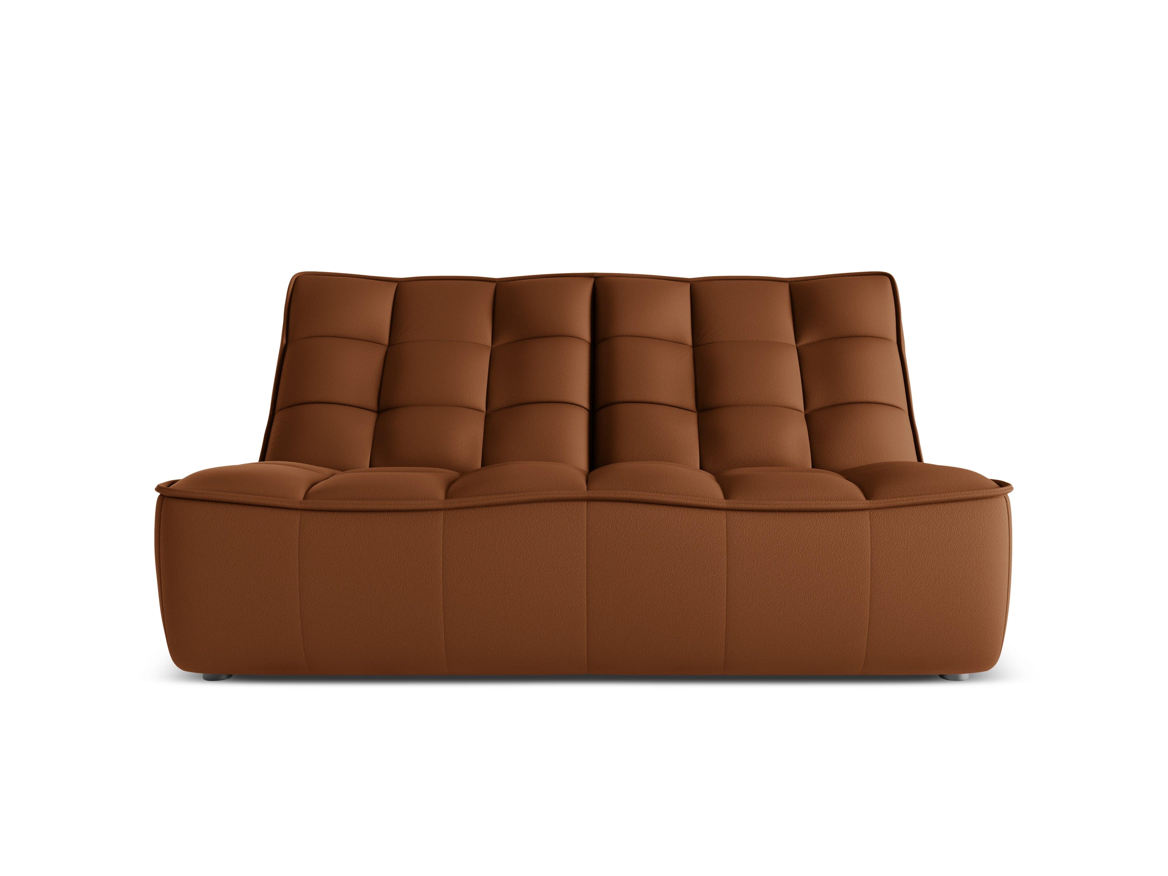 Sofa skórzana 2-osobowa MONI brązowy Maison Heritage Eye on Design