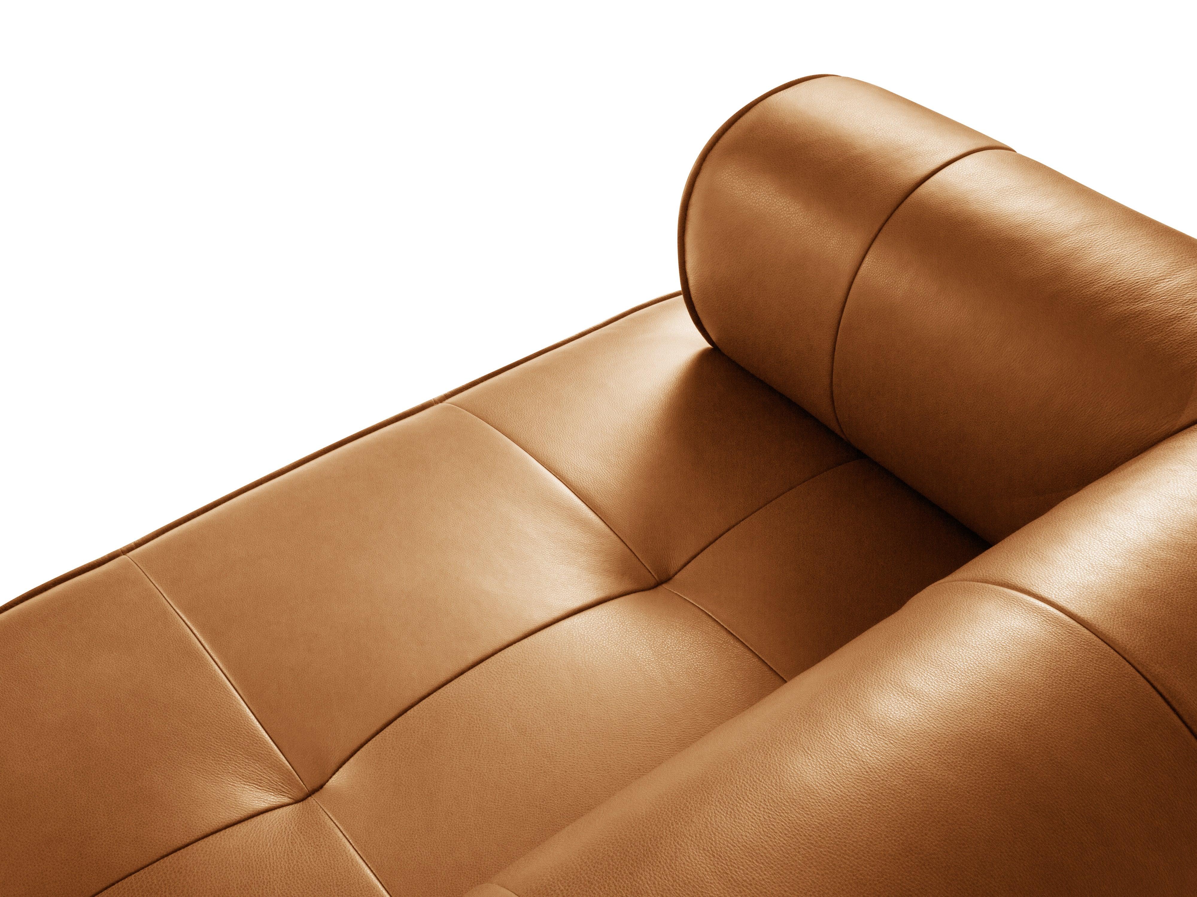 Sofa skórzana 3-osobowa LILY koniakowy Maison Heritage Eye on Design