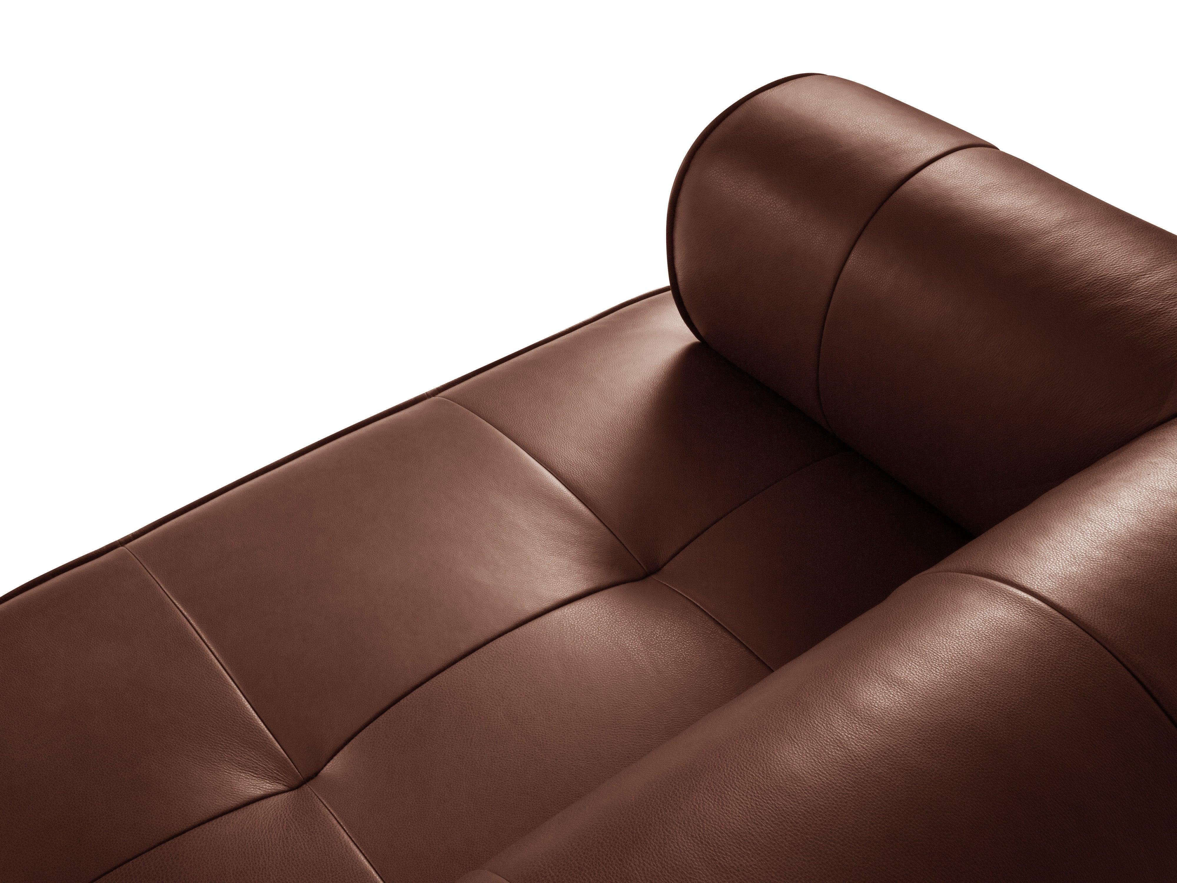 Sofa skórzana 4-osobowa LILY brązowy Maison Heritage Eye on Design
