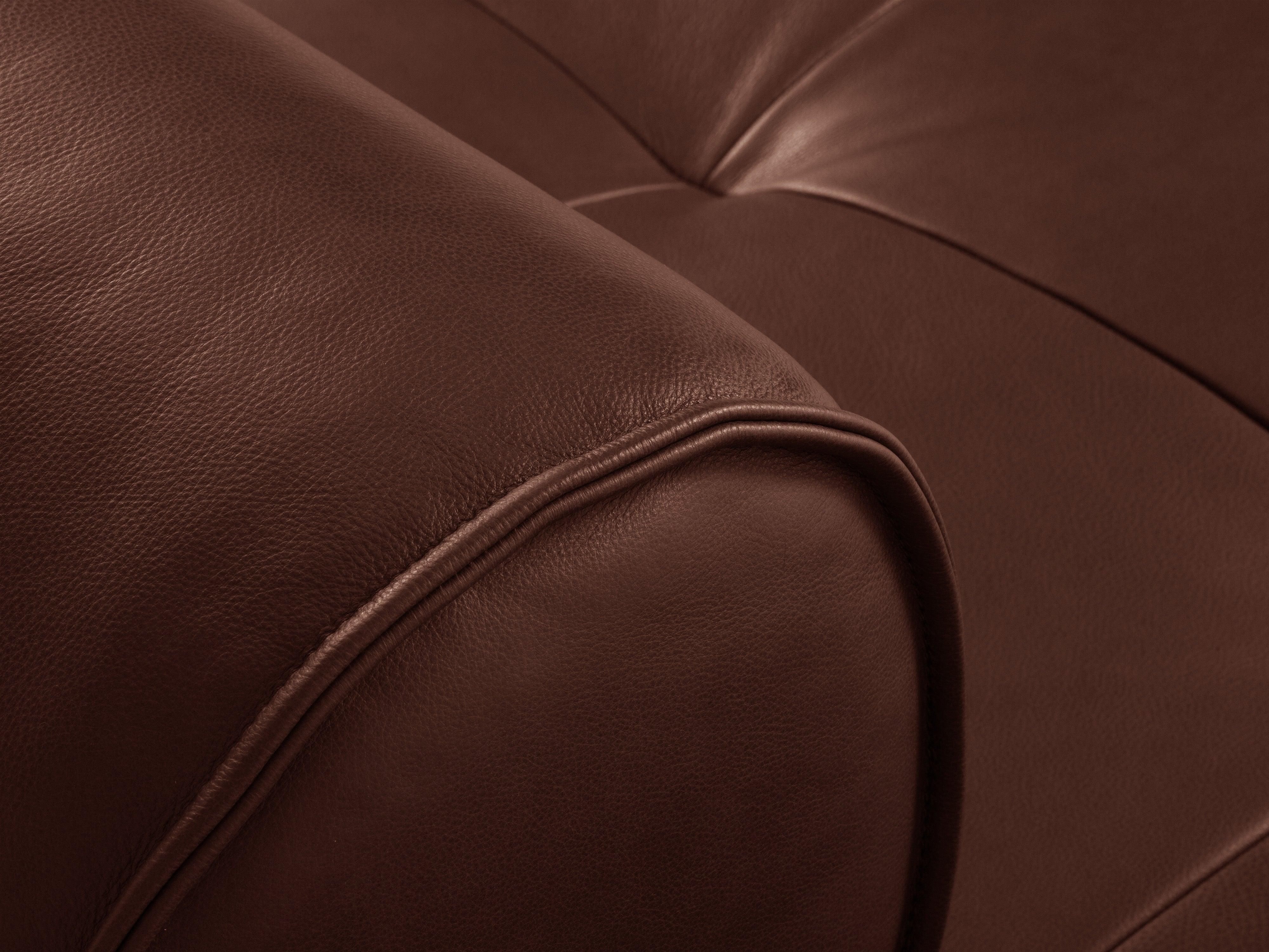 Sofa skórzana 4-osobowa LILY brązowy Maison Heritage Eye on Design