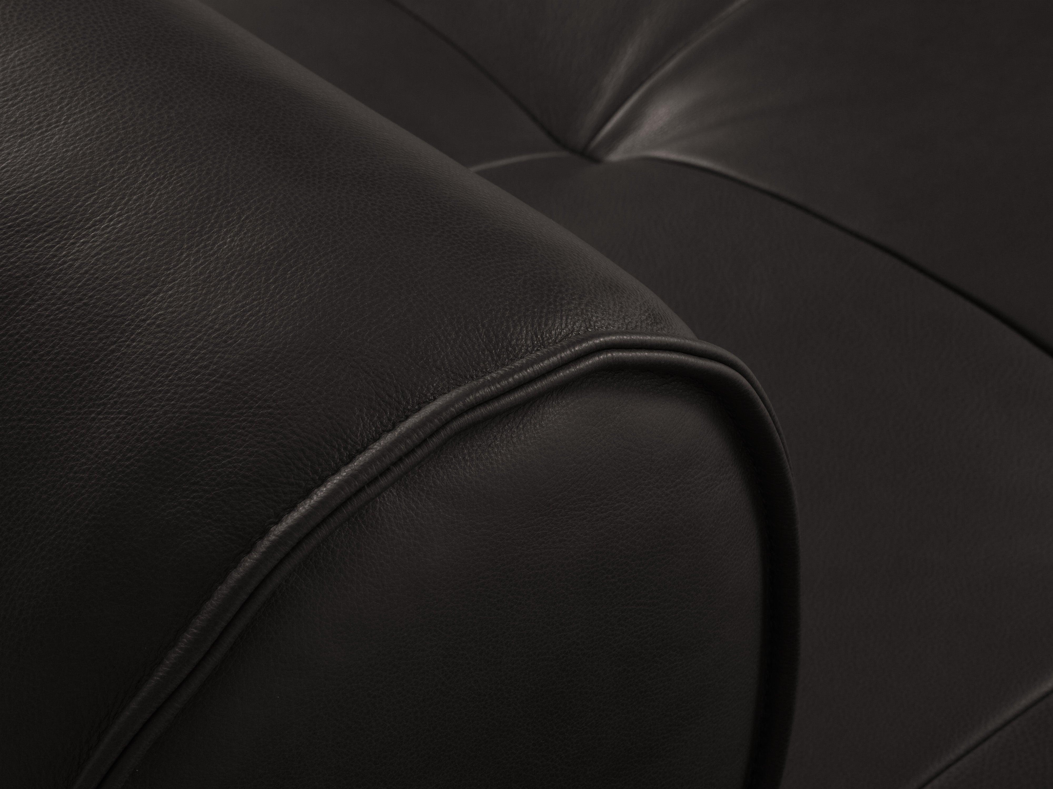 Sofa skórzana 4-osobowa LILY czarny Maison Heritage Eye on Design