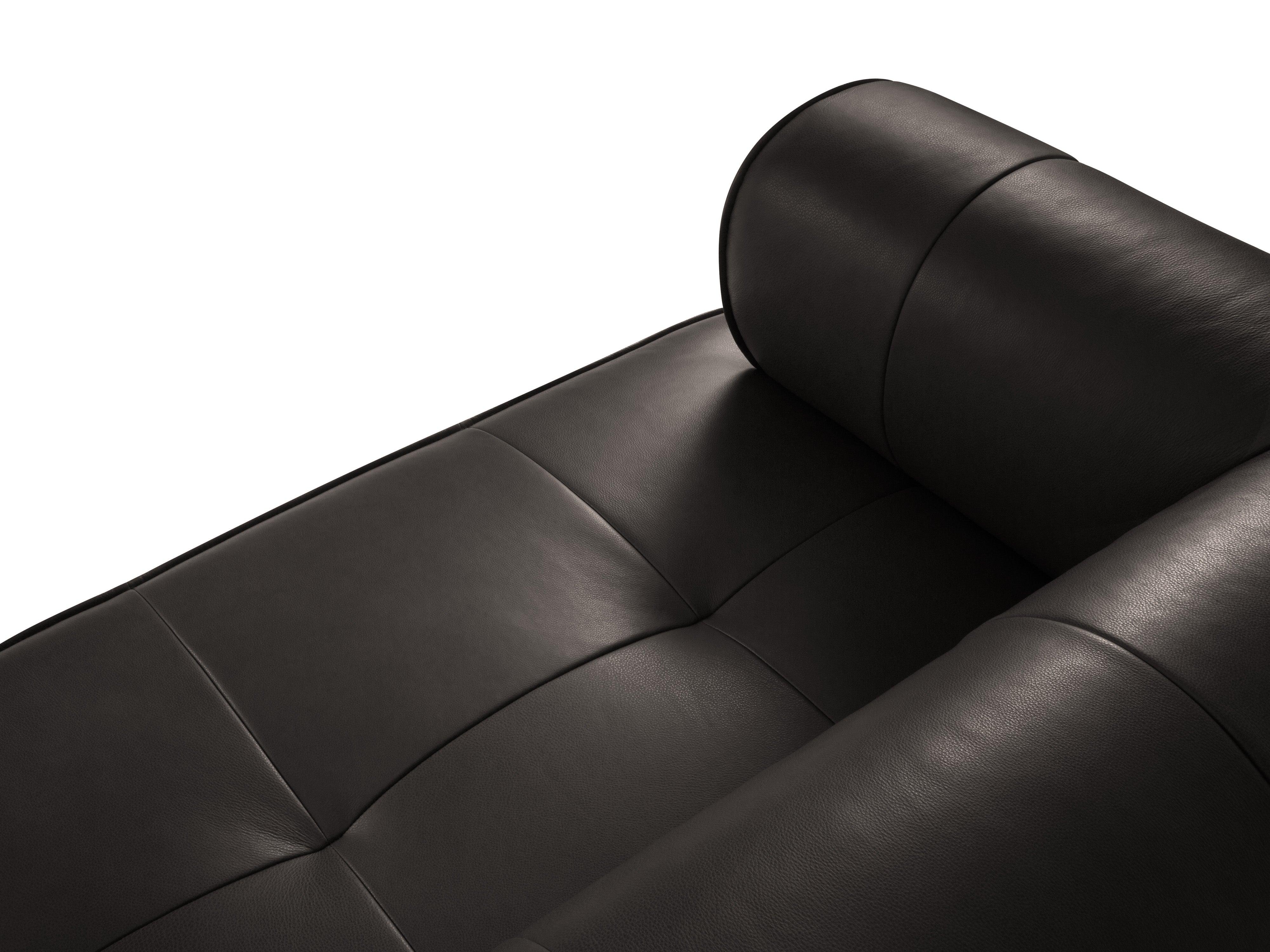 Sofa skórzana 4-osobowa LILY czarny Maison Heritage Eye on Design