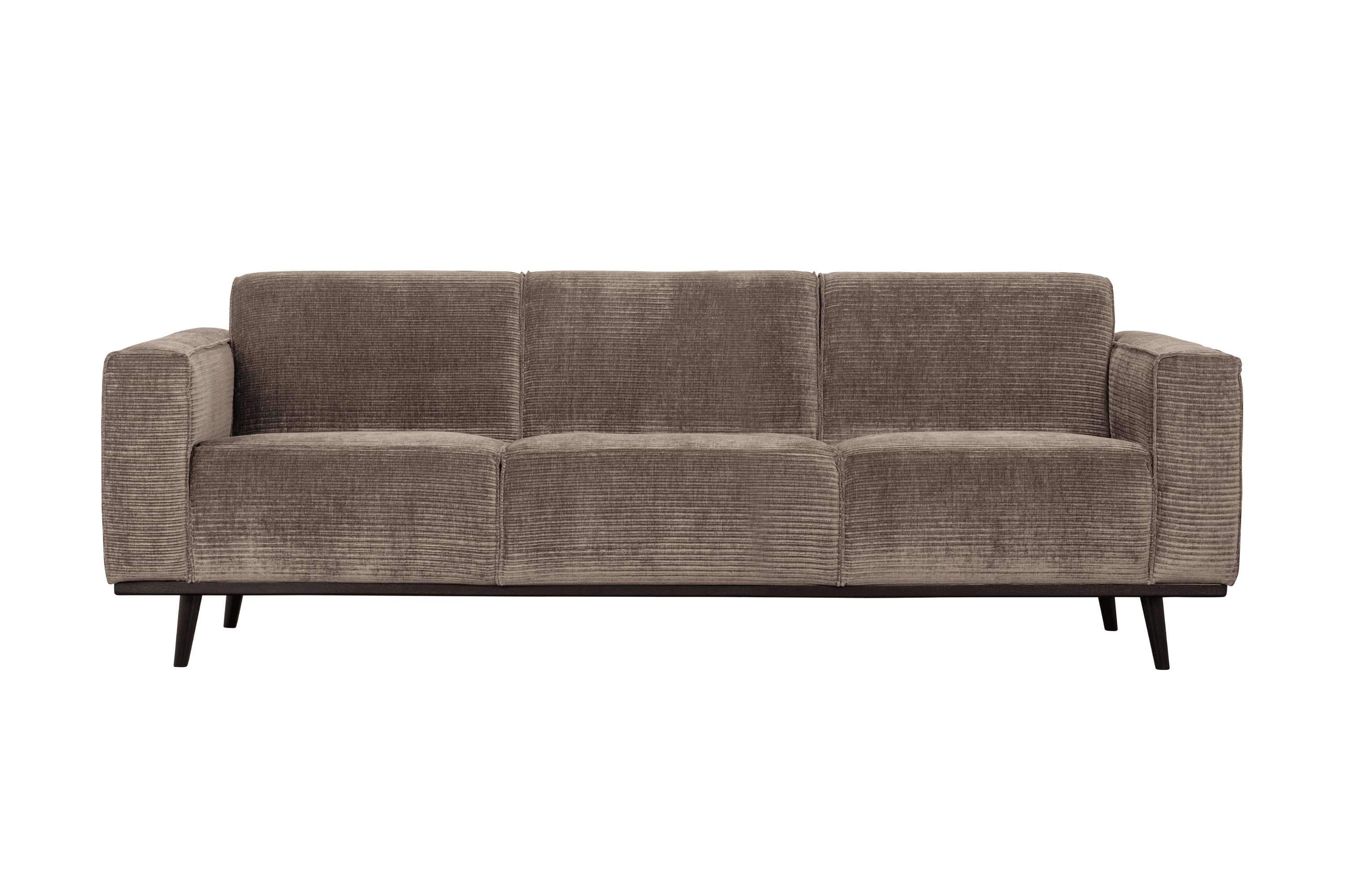 Sofa sztruksowa 3-osobowa STATEMENT ciemnobeżowy Be Pure Eye on Design