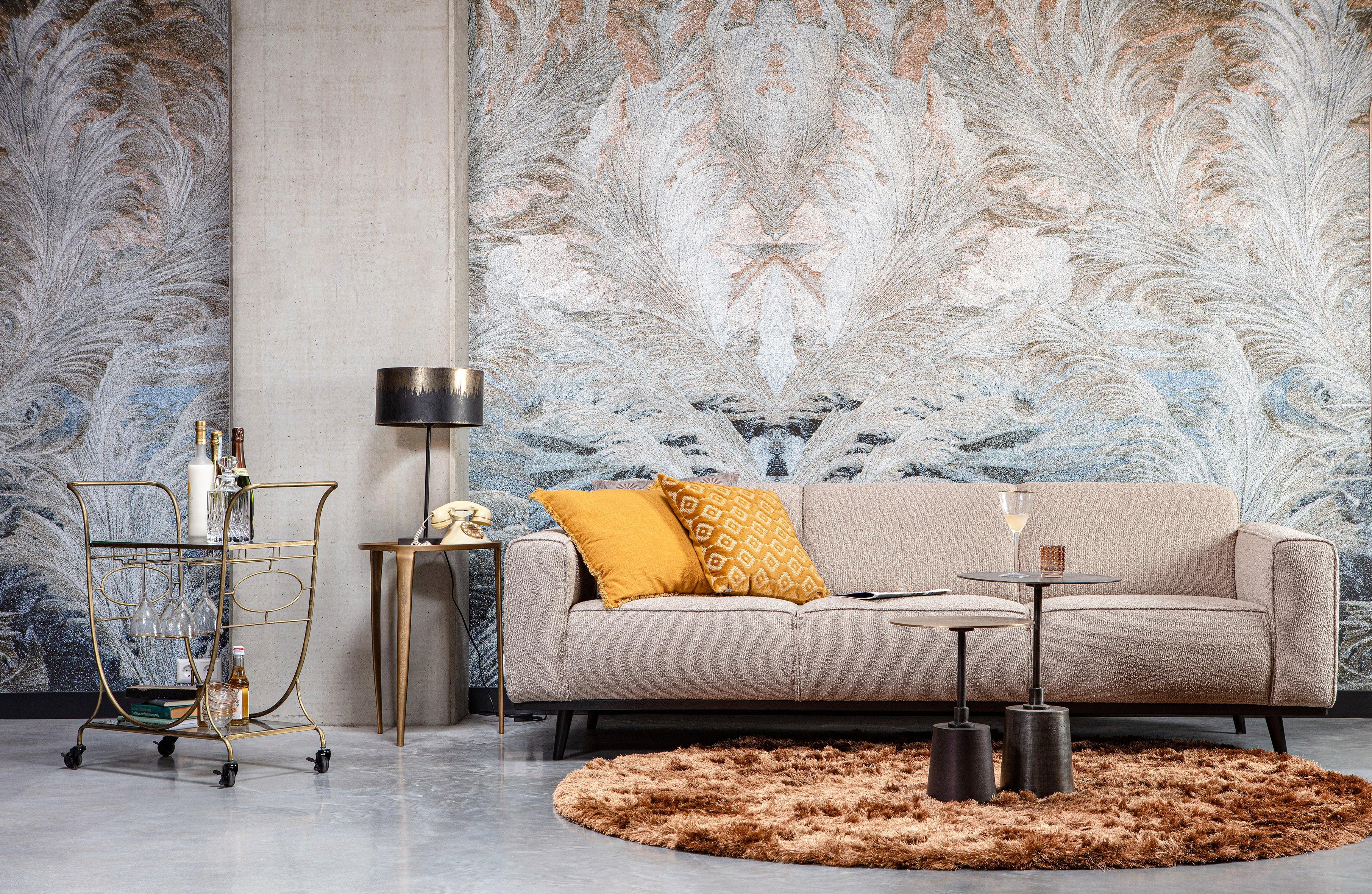 Sofa sztruksowa 3-osobowa STATEMENT grafitowy Be Pure Eye on Design
