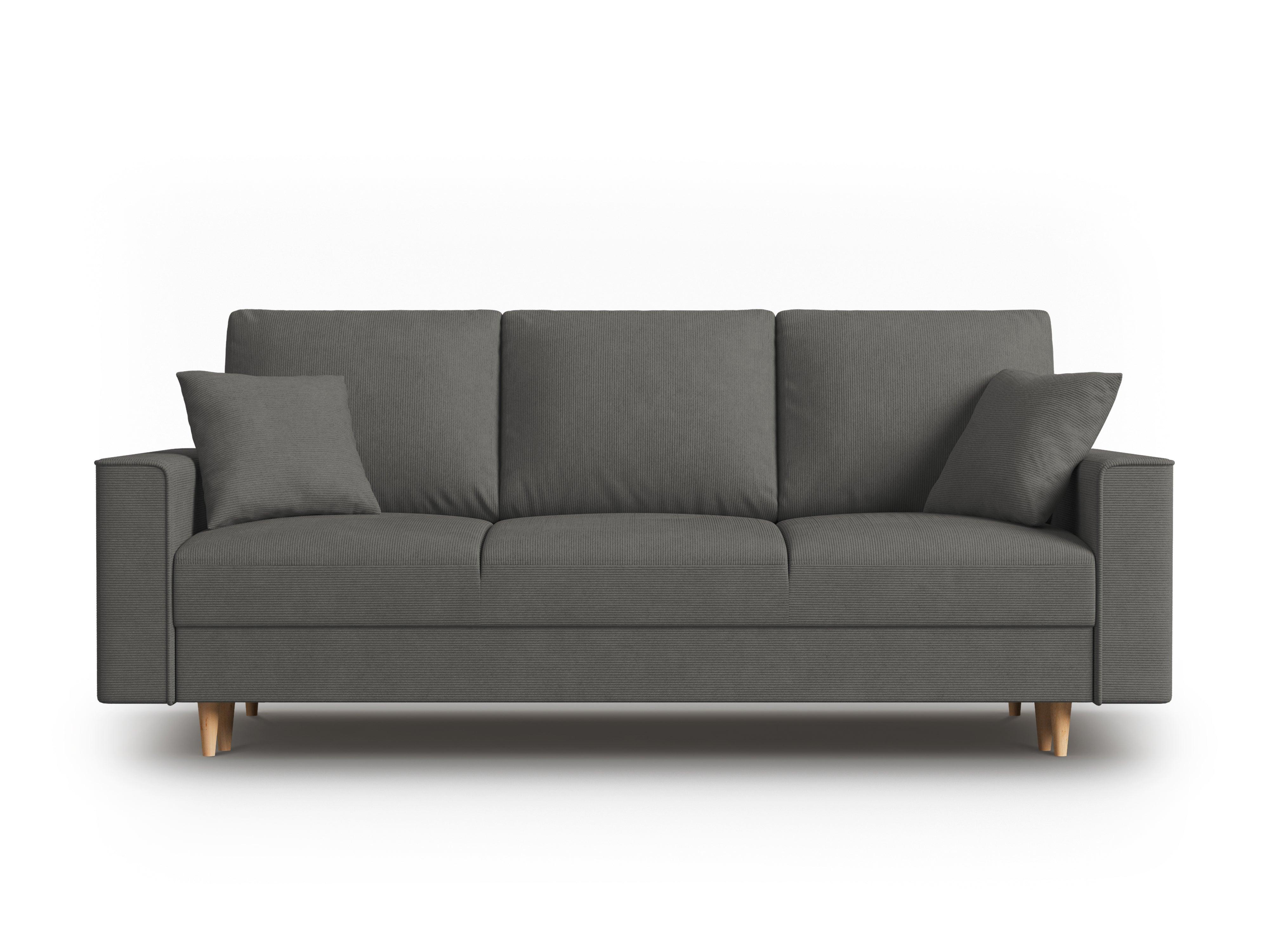 Sofa sztruksowa z funkcją spania CARTADERA ciemnoszary Mazzini Sofas Eye on Design