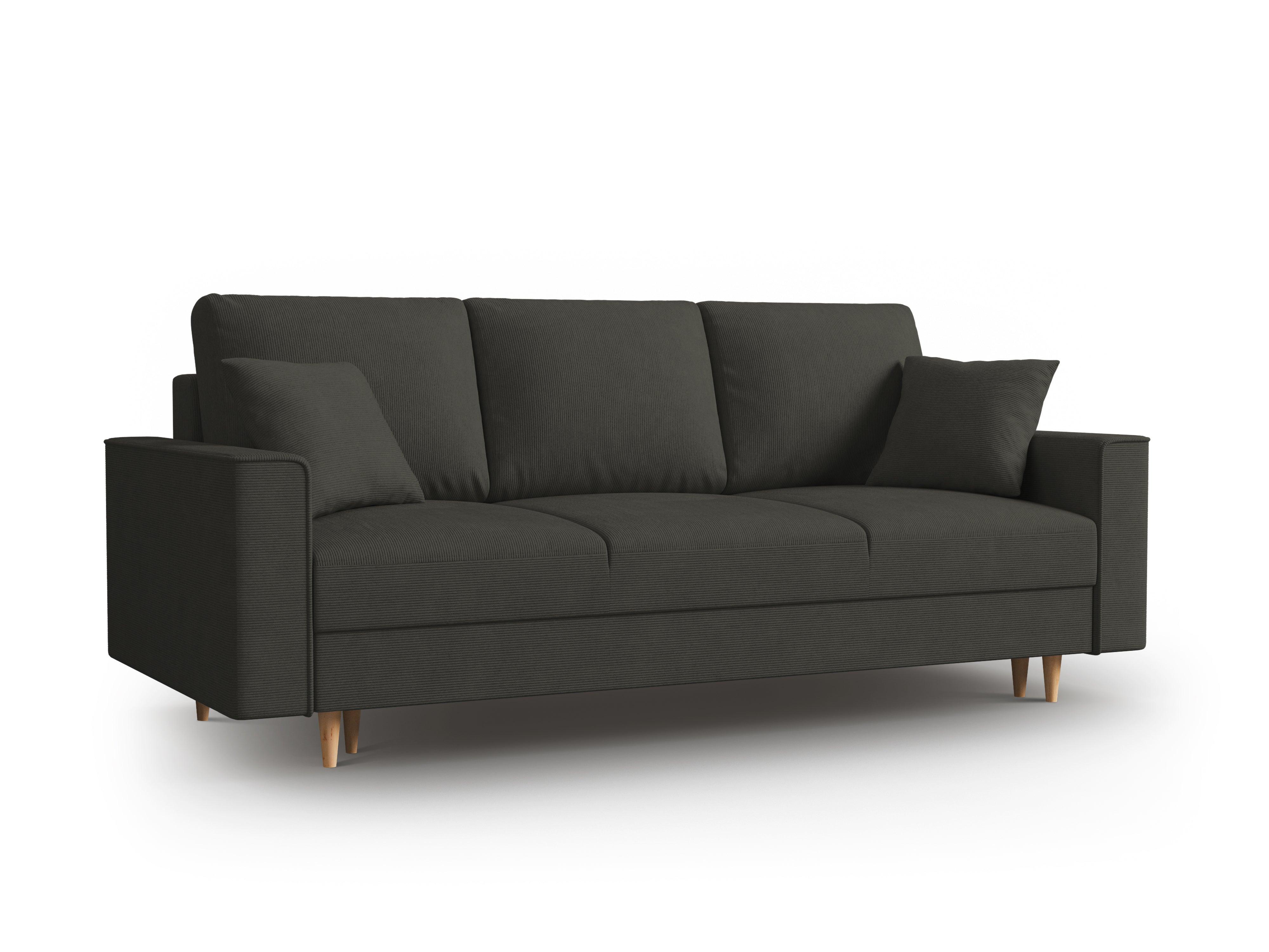 Sofa sztruksowa z funkcją spania CARTADERA czarny Mazzini Sofas Eye on Design