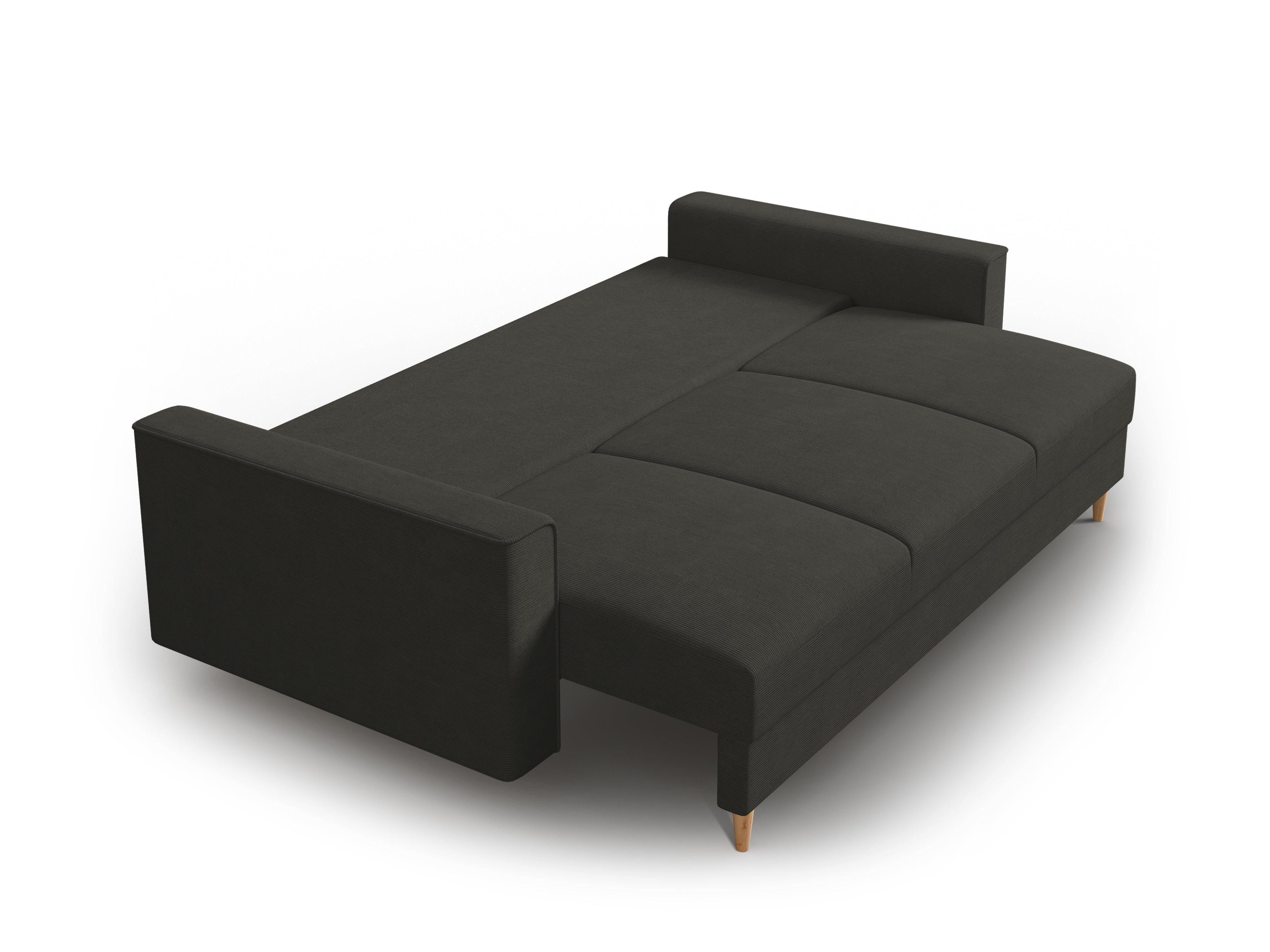 Sofa sztruksowa z funkcją spania CARTADERA czarny Mazzini Sofas Eye on Design