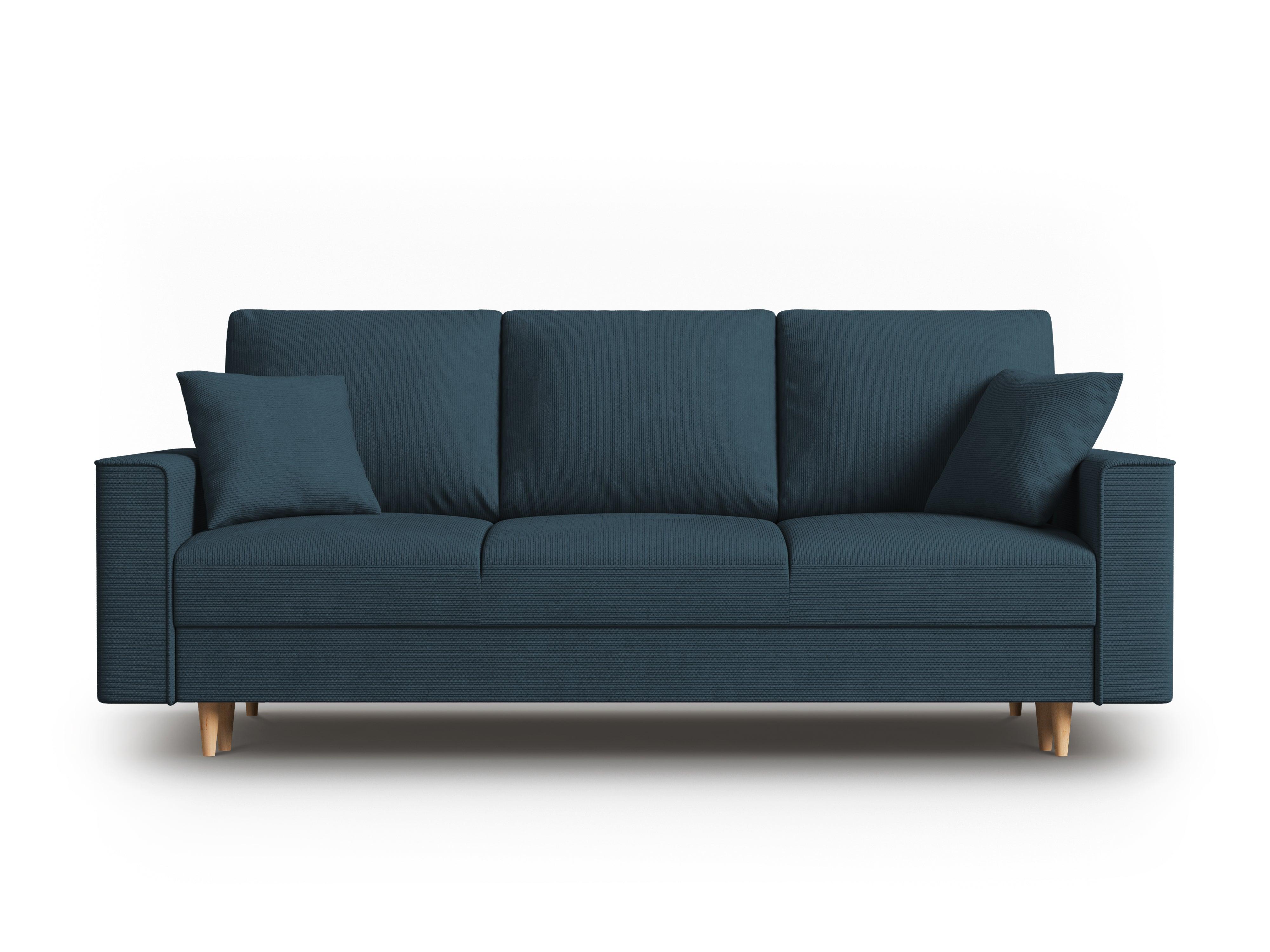 Sofa sztruksowa z funkcją spania CARTADERA granatowy Mazzini Sofas Eye on Design