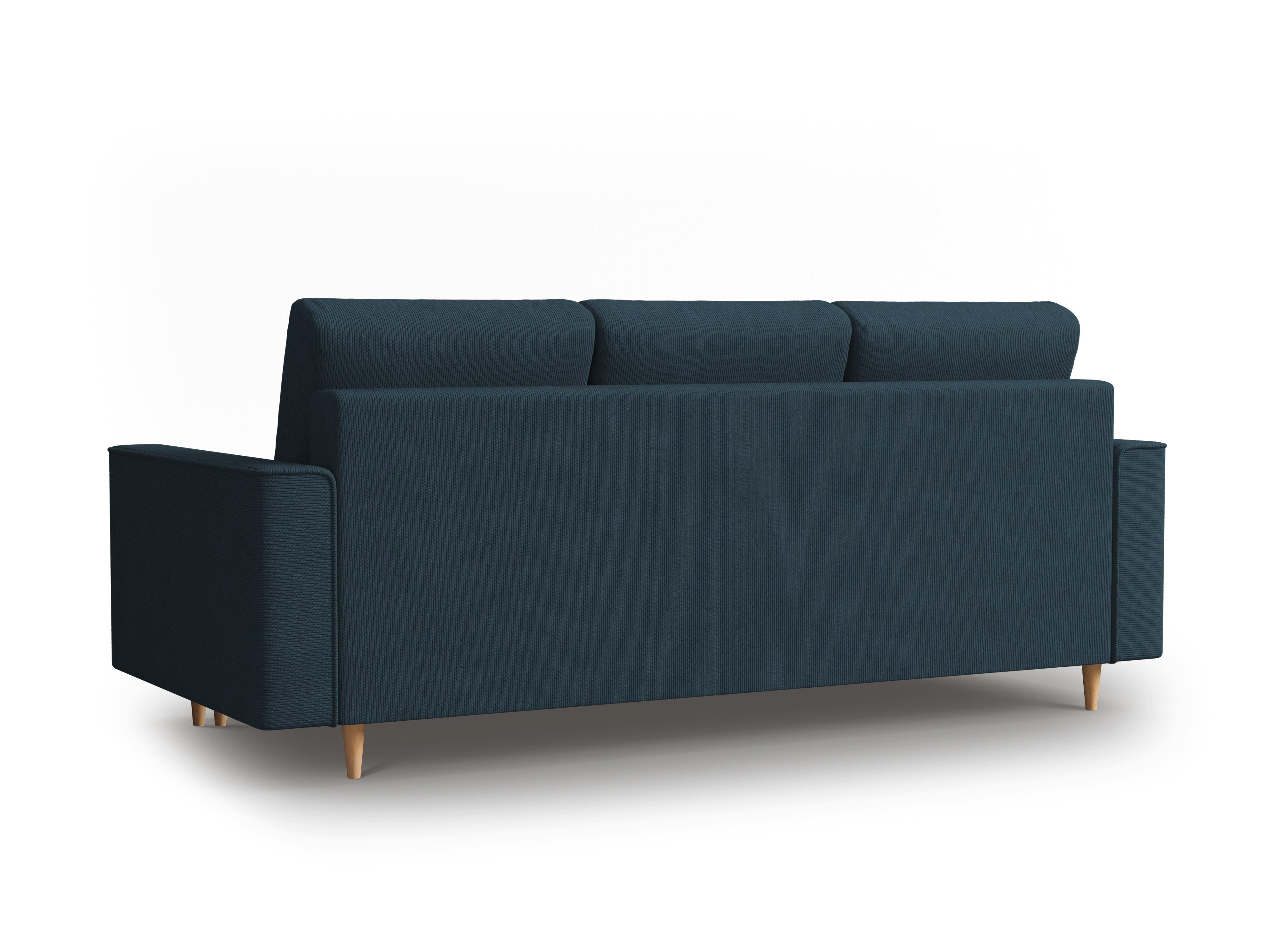 Sofa sztruksowa z funkcją spania CARTADERA granatowy Mazzini Sofas Eye on Design