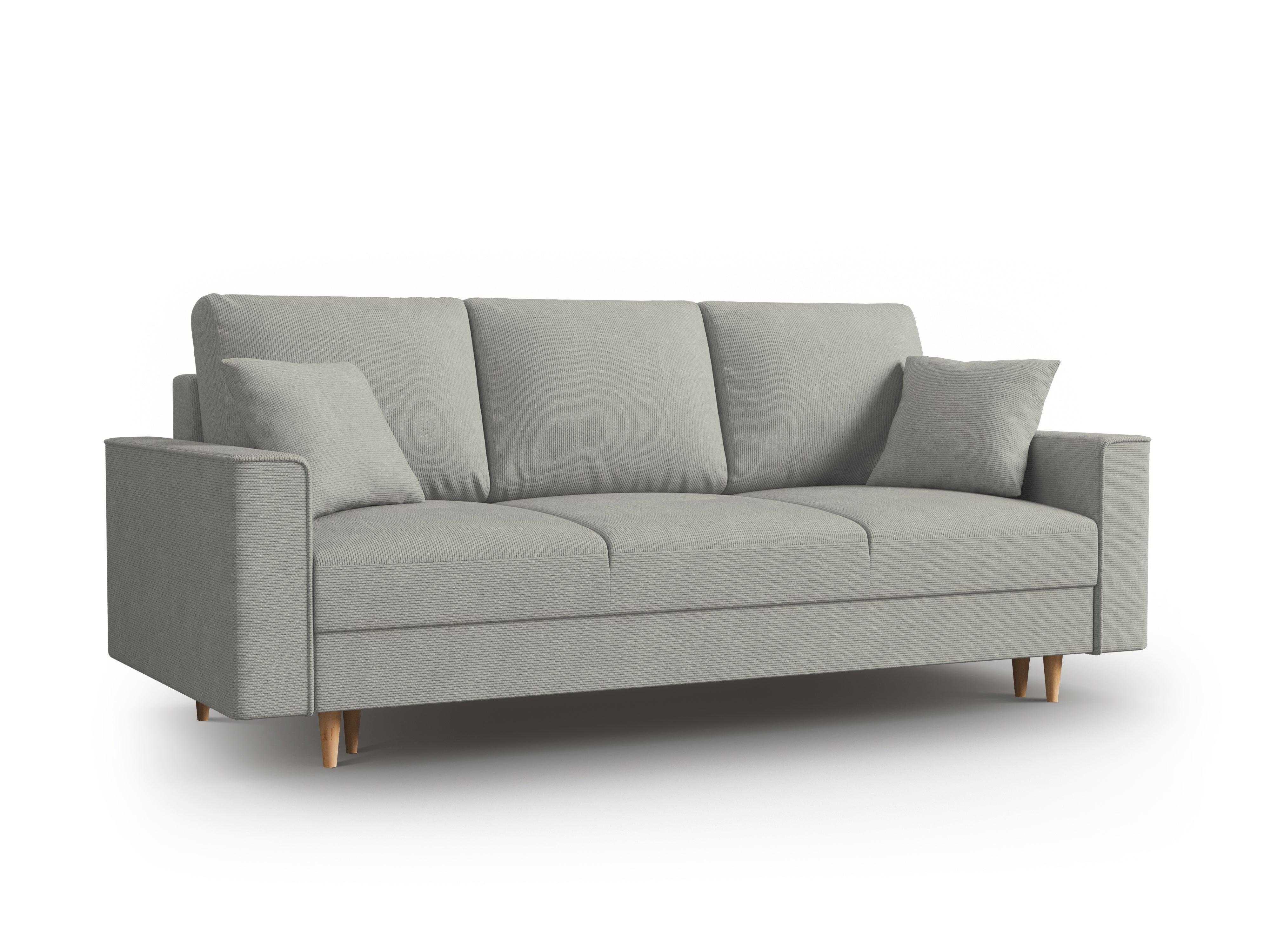 Sofa sztruksowa z funkcją spania CARTADERA jasnoszary Mazzini Sofas Eye on Design