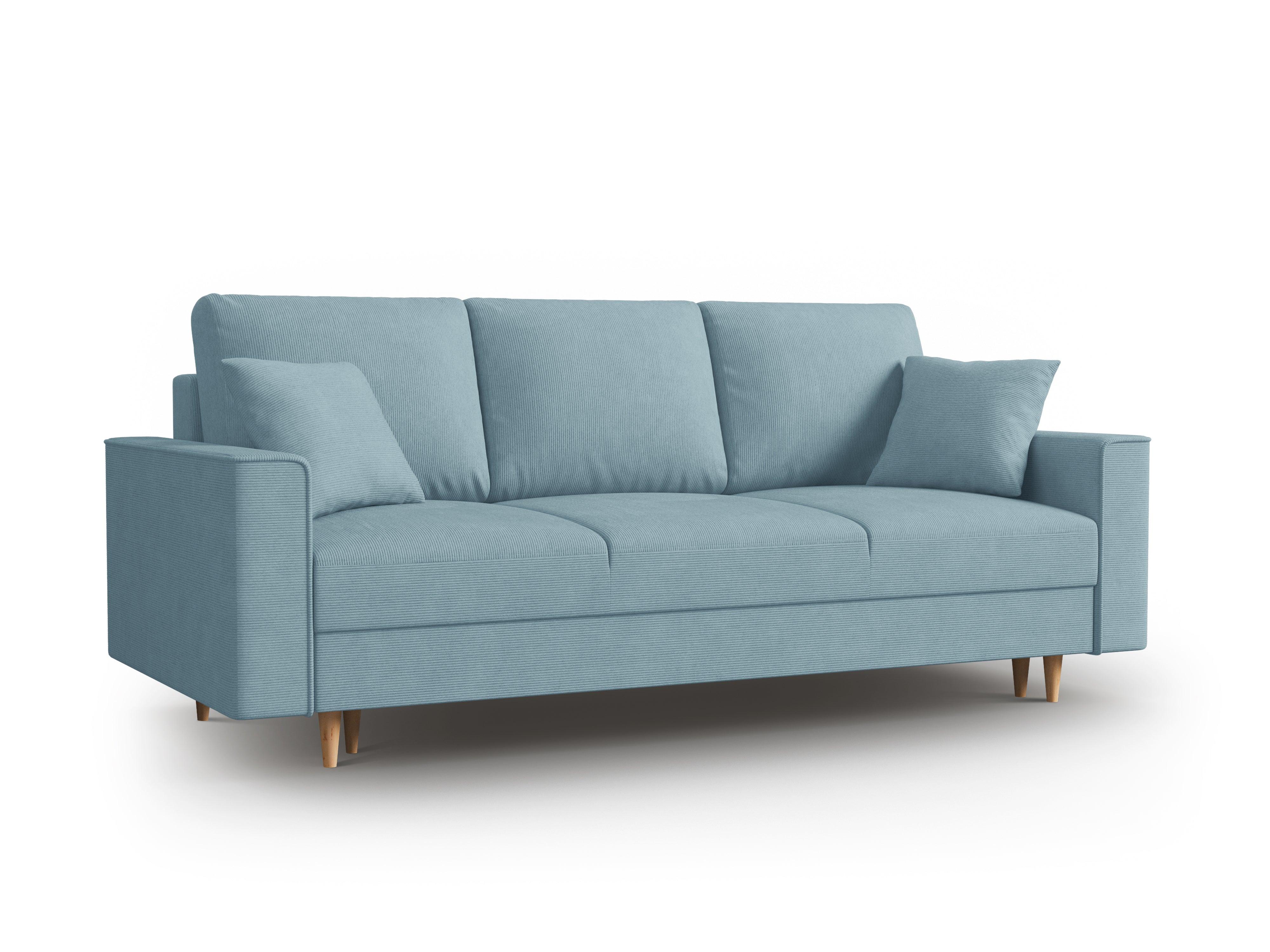 Sofa sztruksowa z funkcją spania CARTADERA niebieski Mazzini Sofas Eye on Design
